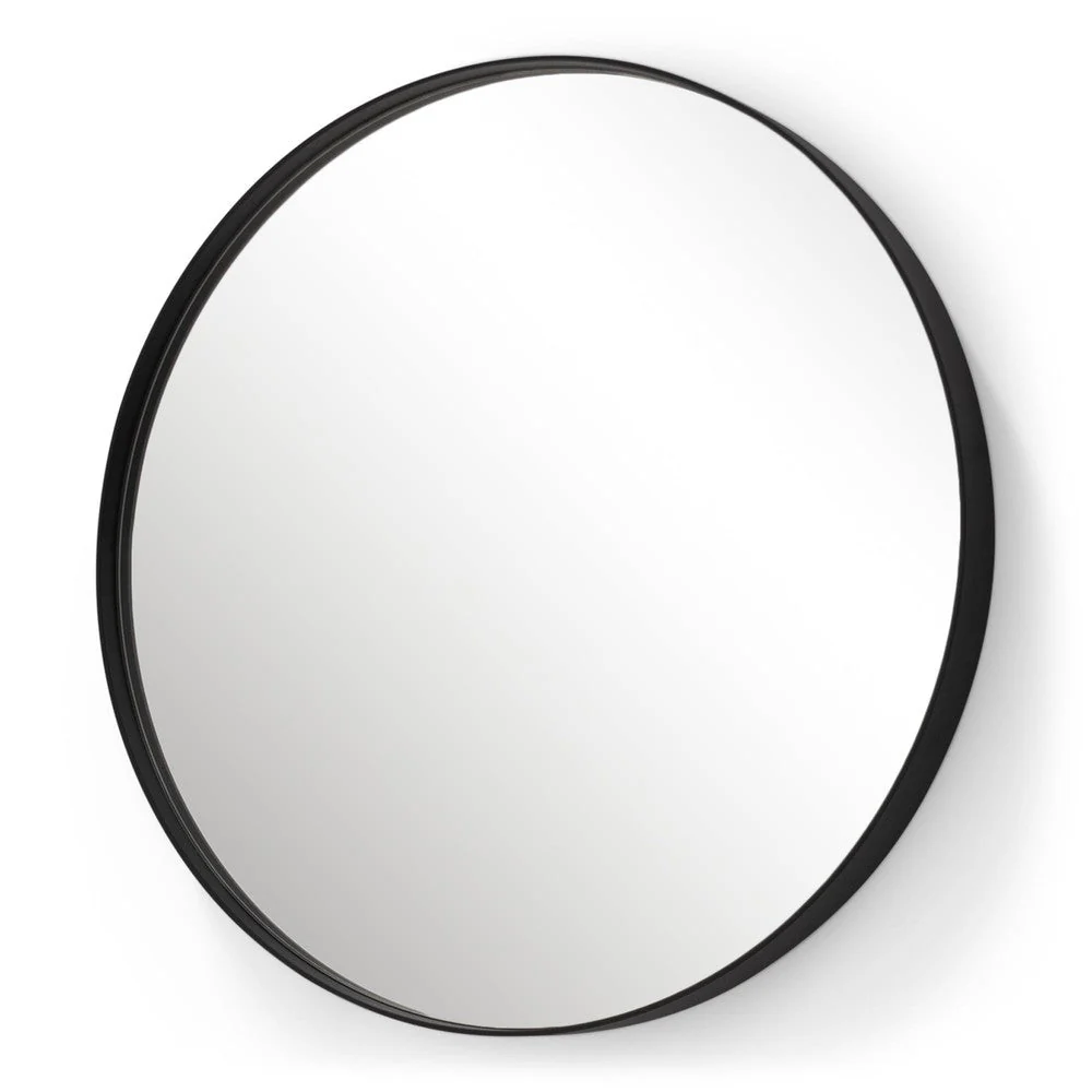 Spiegel DONNA 5 Rond Zwart 90cm Spinder Design