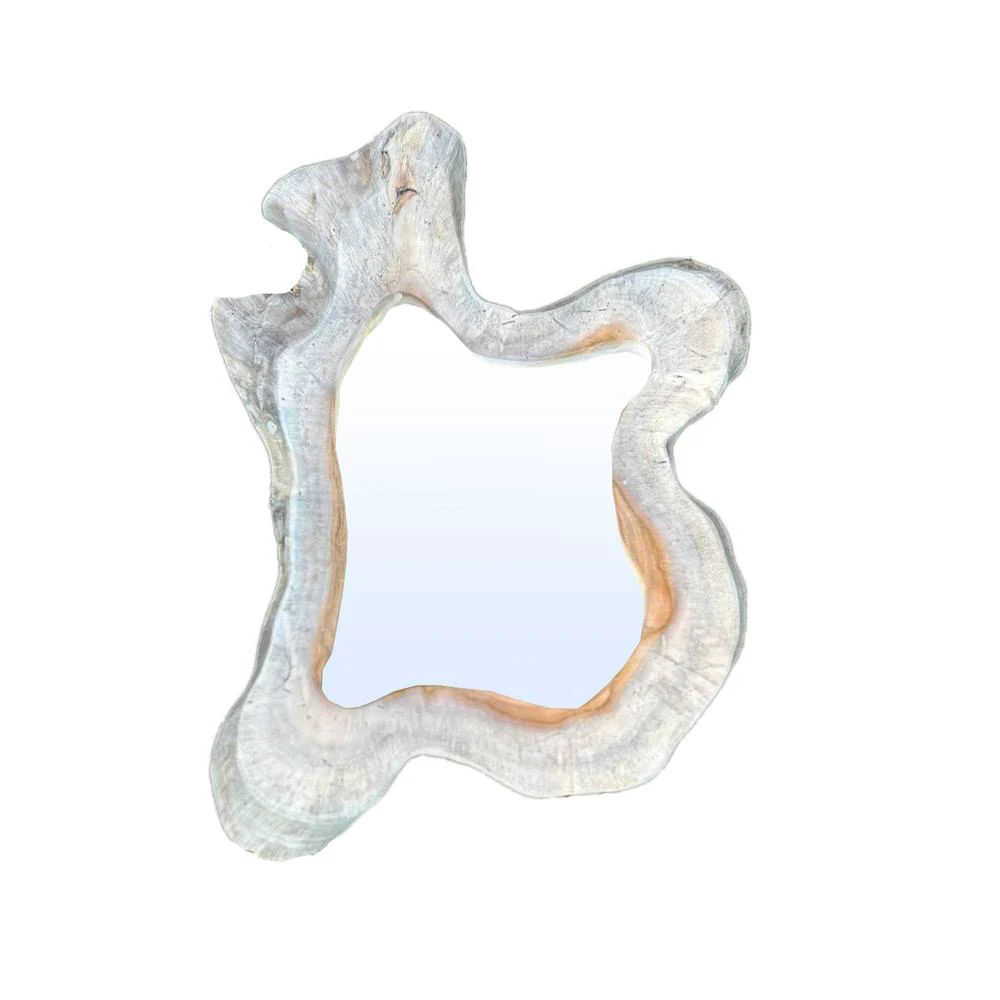 Spiegel Hyro Teakhout Beige 55 cm