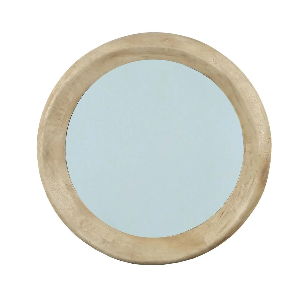 Spiegel Noam Mangohout Beige 90 cm