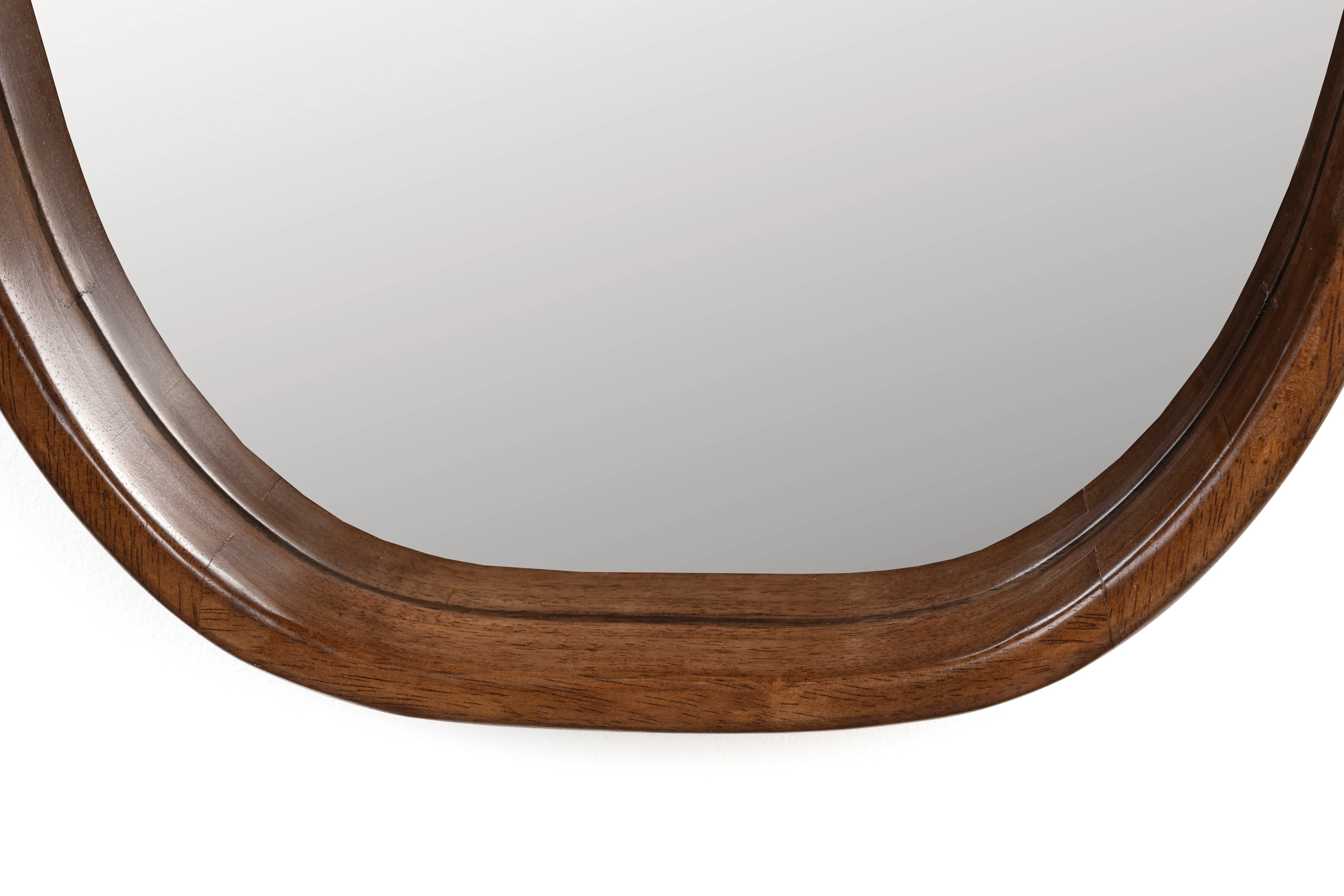 Spiegel Nyko L Rubber hout Beige 120×40 cm
