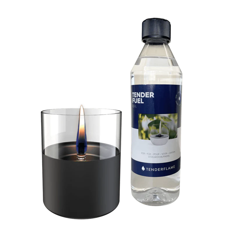 Tenderflame Lilly 10 Black + 0,5L Tenderfuel Giftset