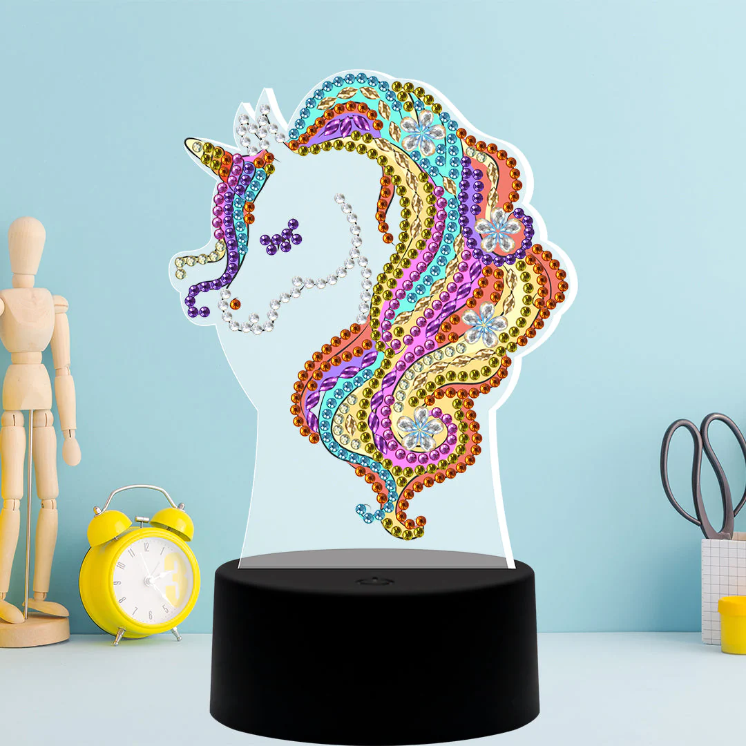 Diamond Painting Staande Lampje – Unicorn Diamond Painting Staande Lampje – Unicorn