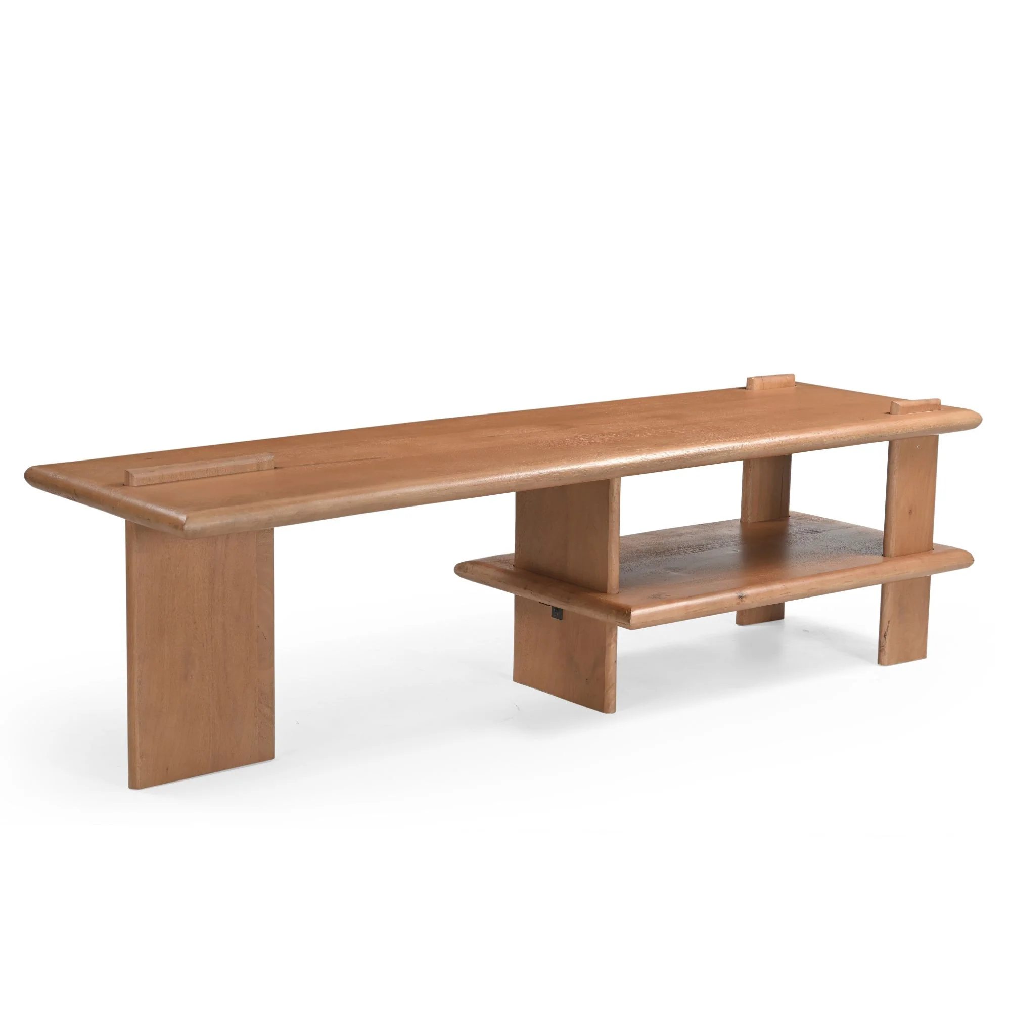 TV-meubel Lina Naturel Mangohout 160×44 cm