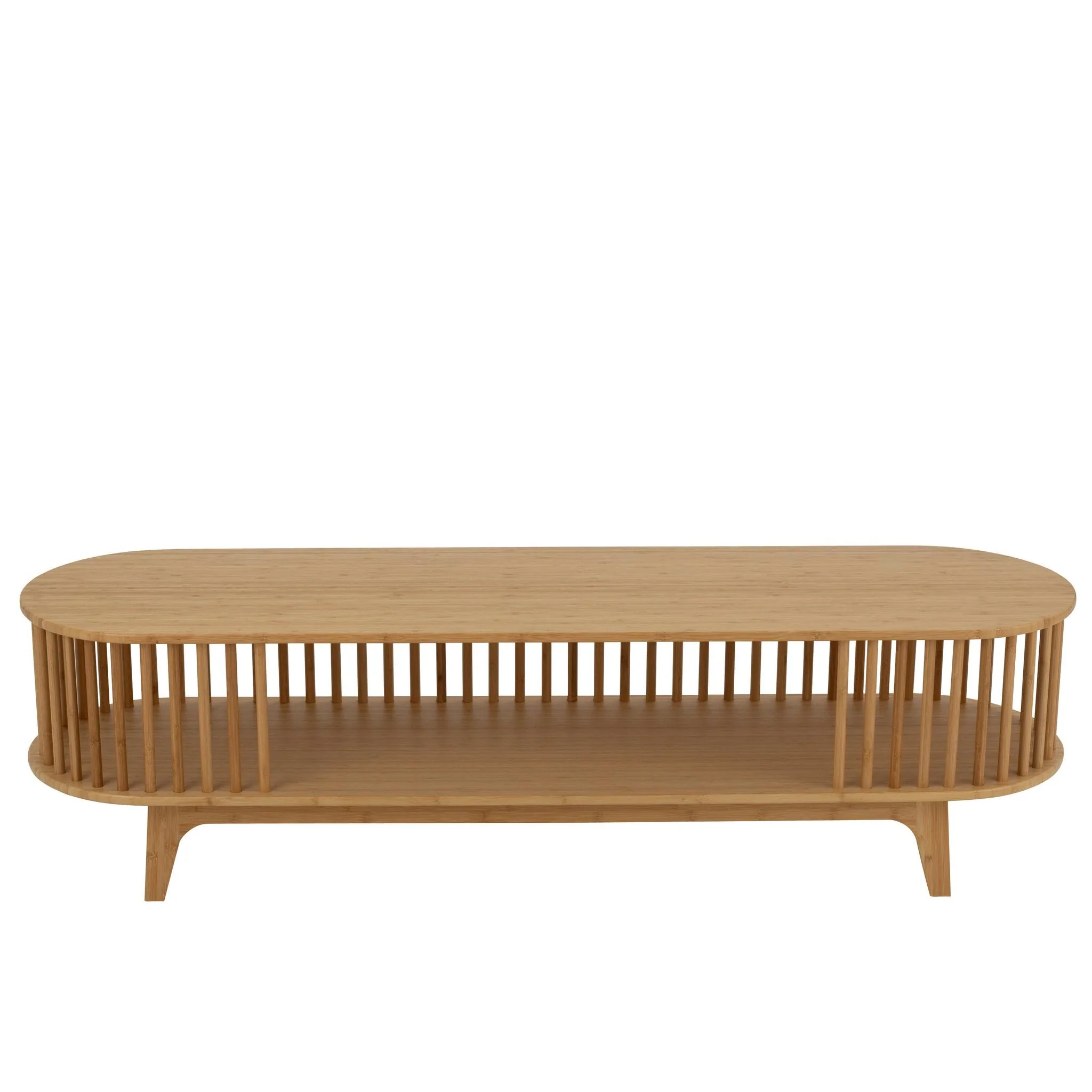 TV-meubel Naturel Bamboe 40×150 cm
