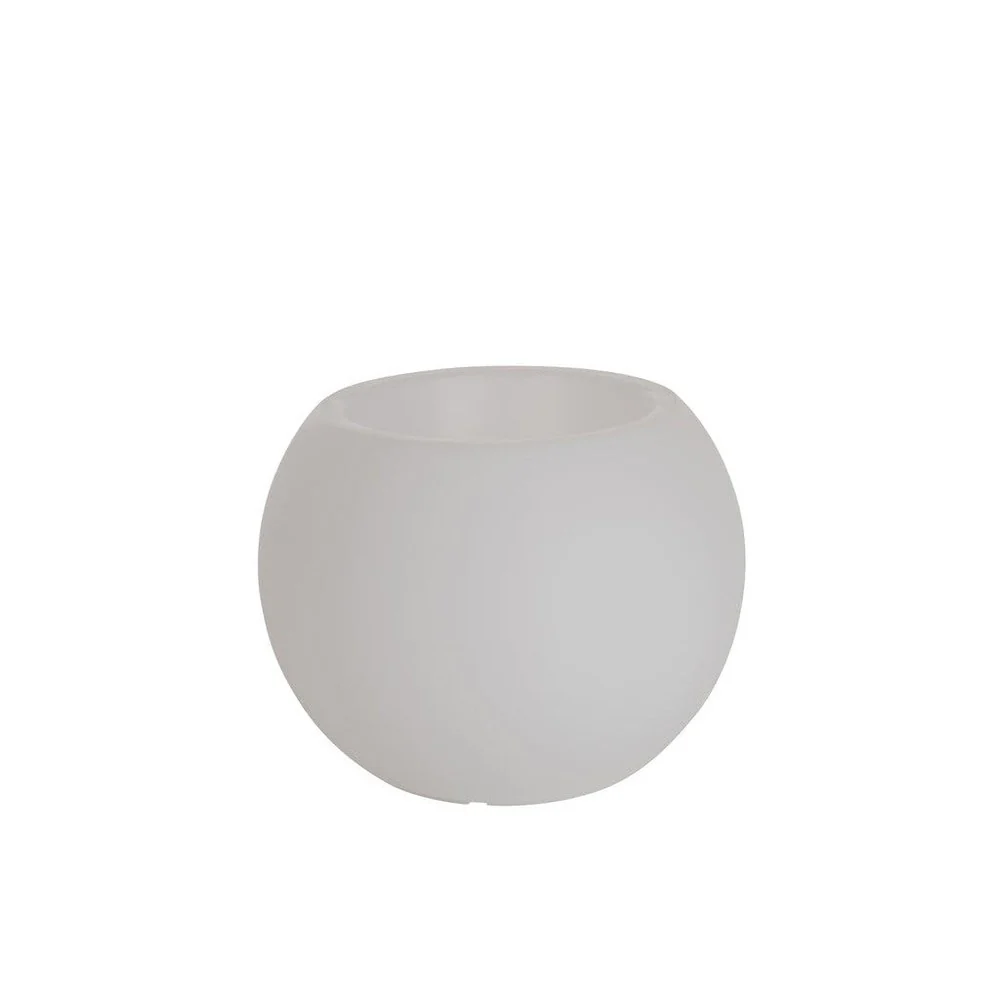 Tafellamp Bloempot Buiten Kunststof, Polypropylene, Metaal Wit