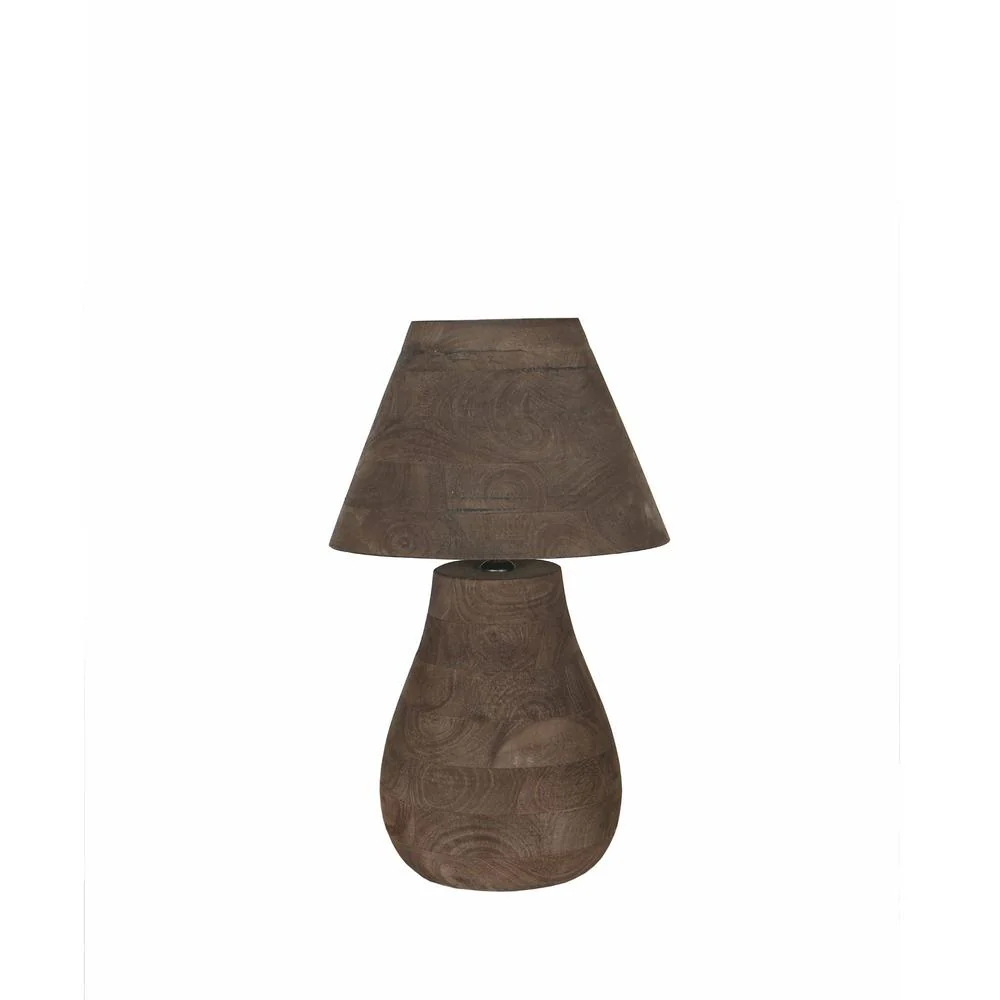 Tafellamp Peake Mangohout Bruin 49 cm Tafellamp Peake Mangohout Bruin 49 cm