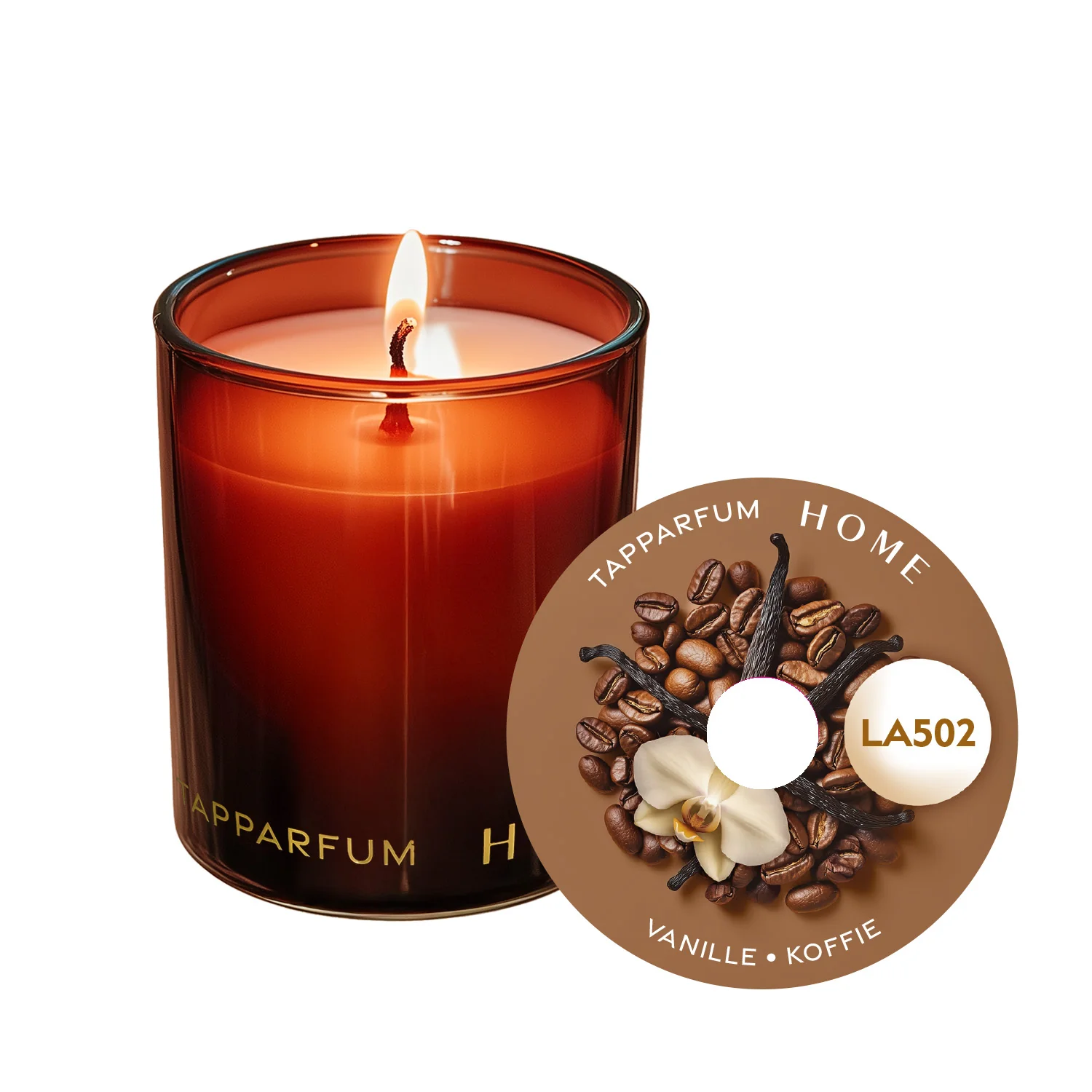 TapParfum HOME Geurkaars LA502 - Vanille & Koffie - Afbeelding 2