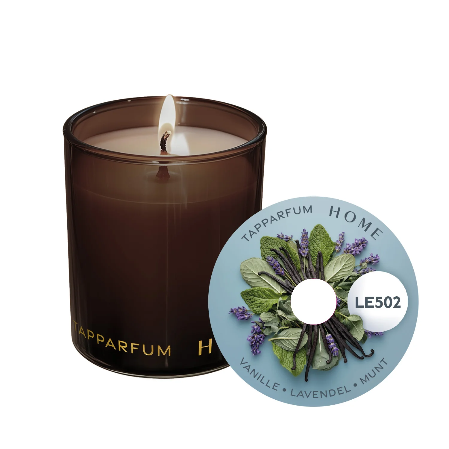 TapParfum HOME Geurkaars LE502 - Vanille, Lavendel & Munt - Afbeelding 2