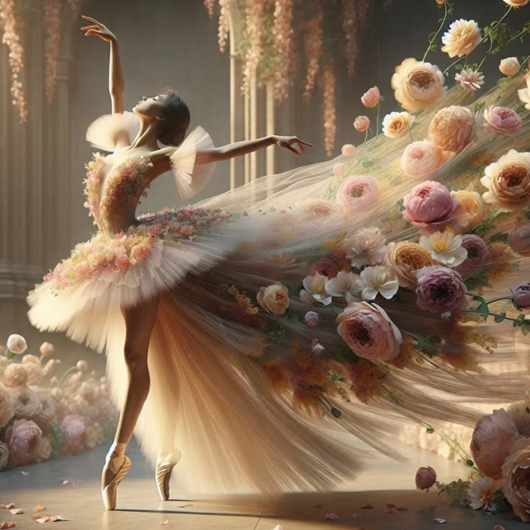Ballet in Bloom – Mint by Michelle decoupage paper