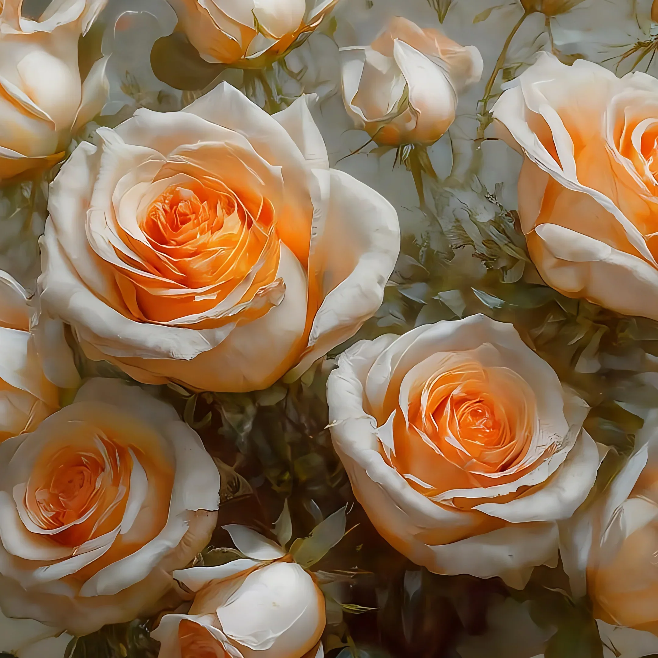 **SALE –  Roses on High – Mint by Michelle decoupage paper