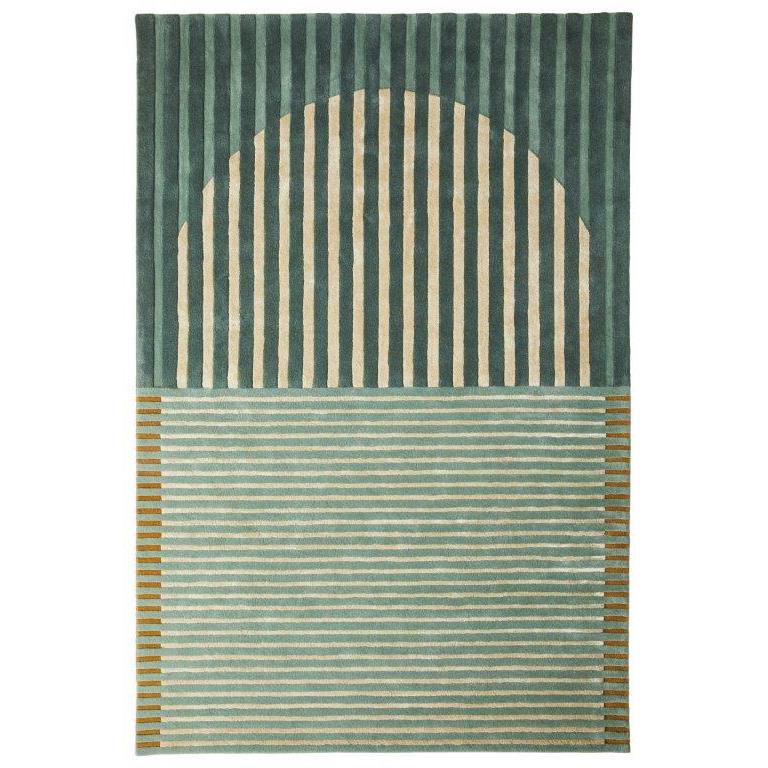 Vloerkleed 140×200 cm Fano Green Wol