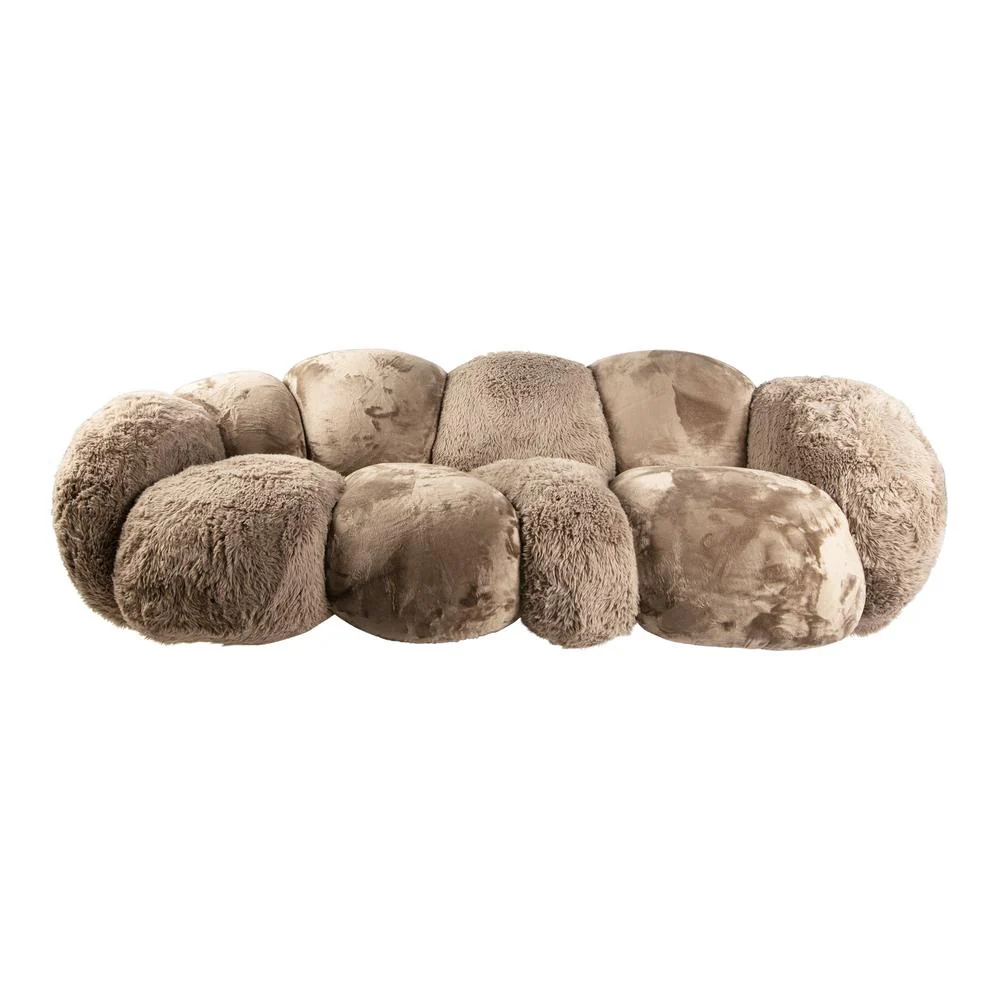 Vloerkleed Curvae Polyester Beige 109×238 cm 724717 Vloerkleed Curvae Polyester Beige 109×238 cm 724717