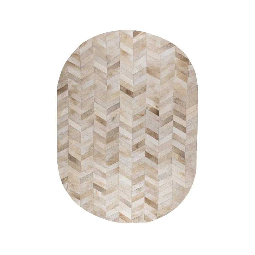 Vloerkleed Joanne Haarweefsel Beige 160×230 cm