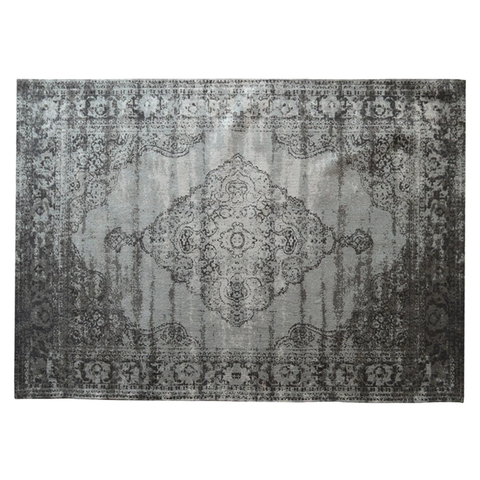 Vloerkleed Kelly Dove Katoen Grijs 290×200 cm