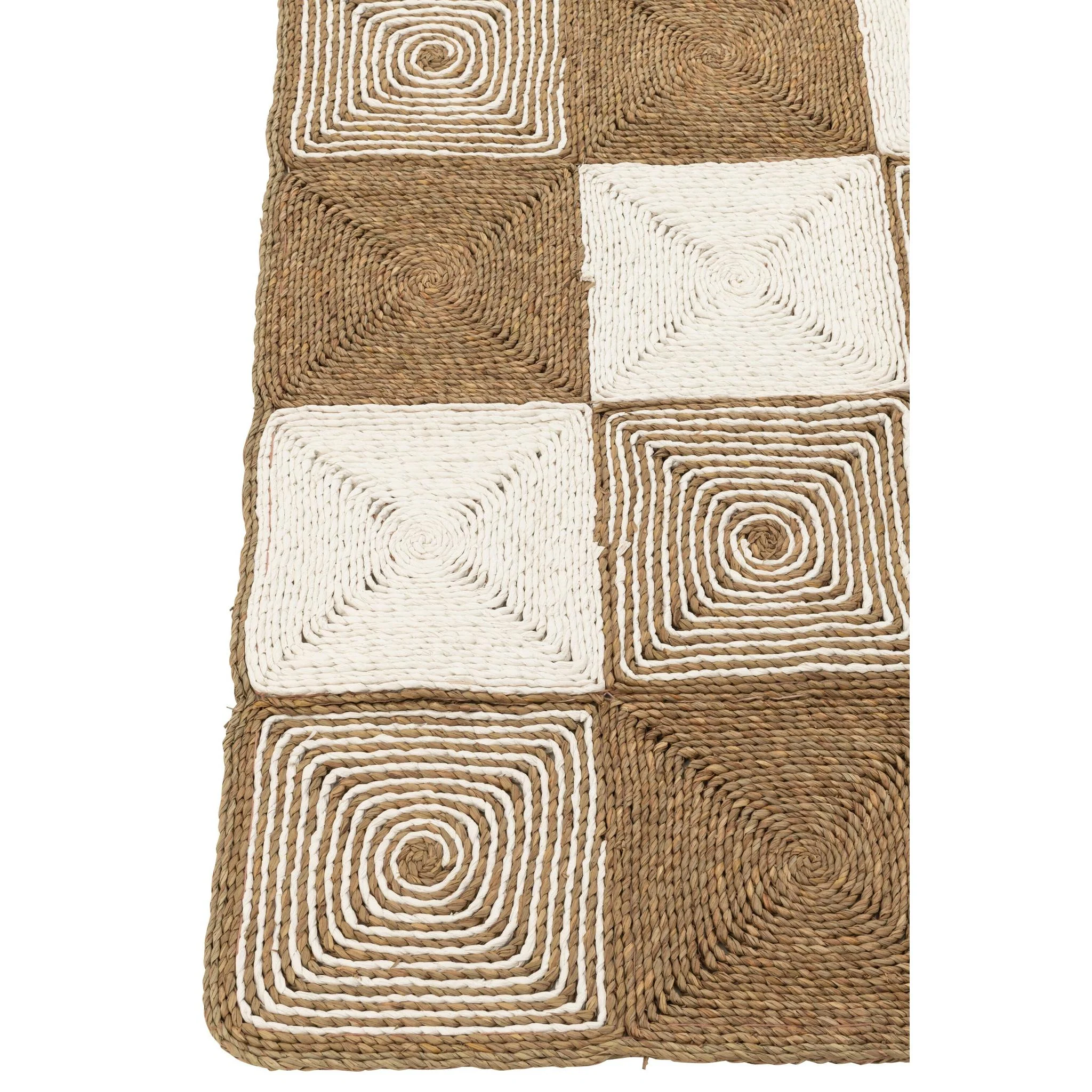 Vloerkleed Wit Kunststof 122×153 cm