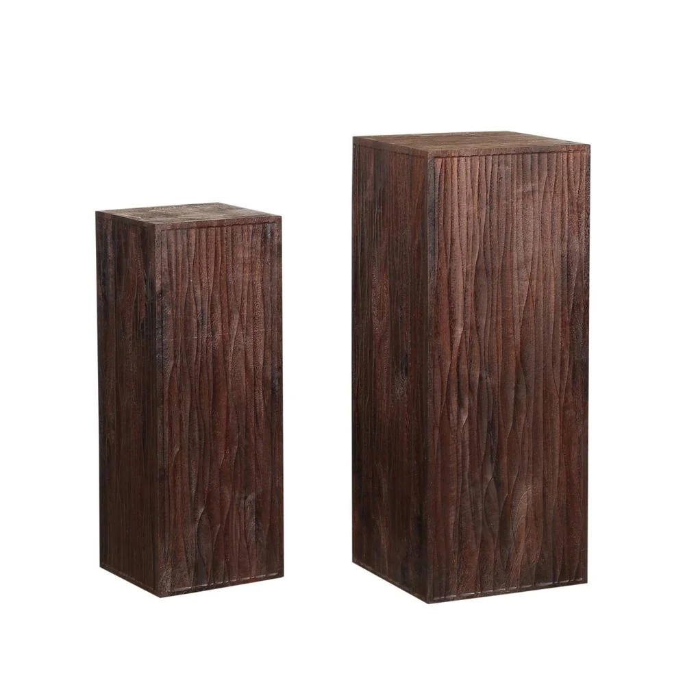 Wanddecoratie Decoratie Mangohout Bruin 724187