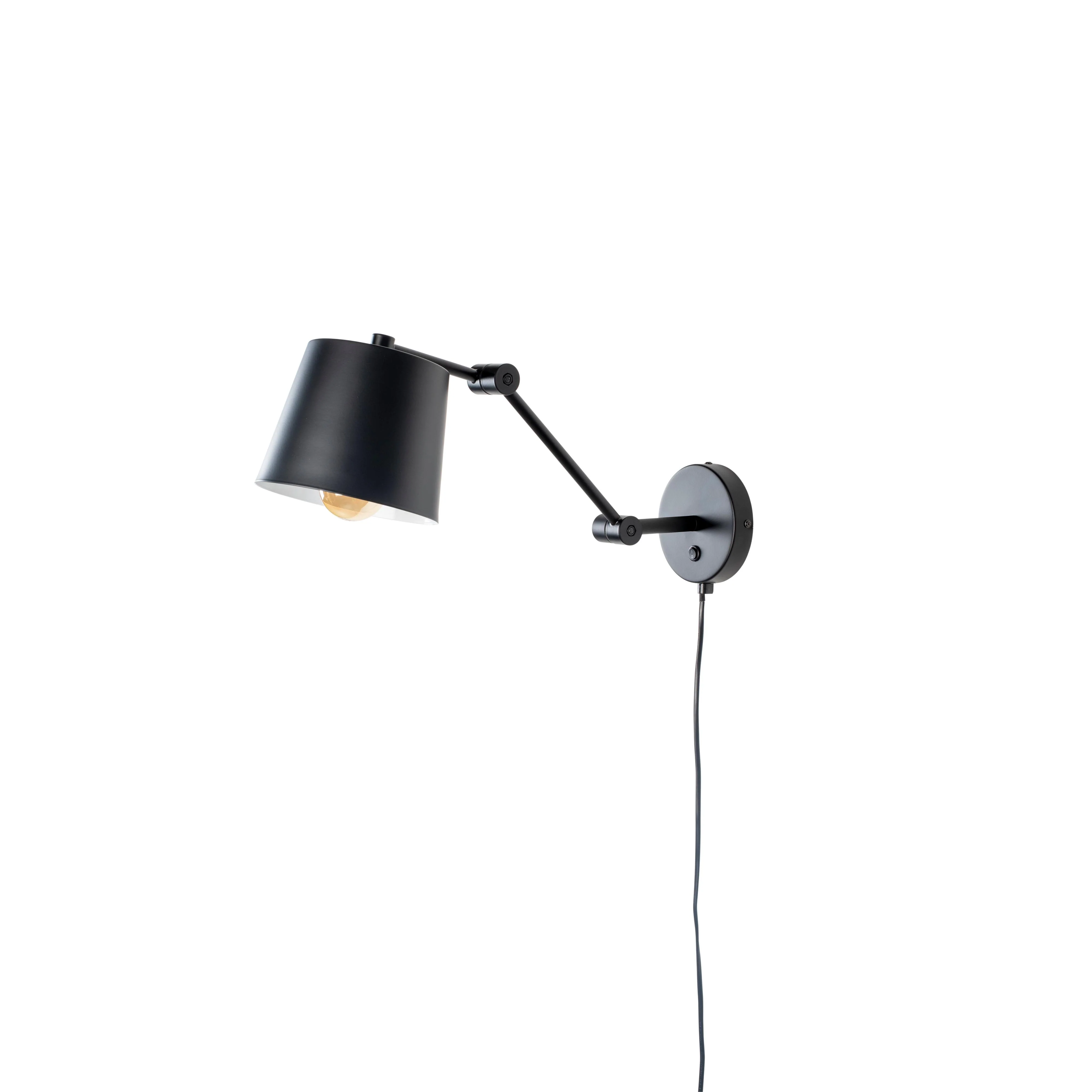 Wandlamp Fijne Er Iron Zwart 52.5x16x21 cm