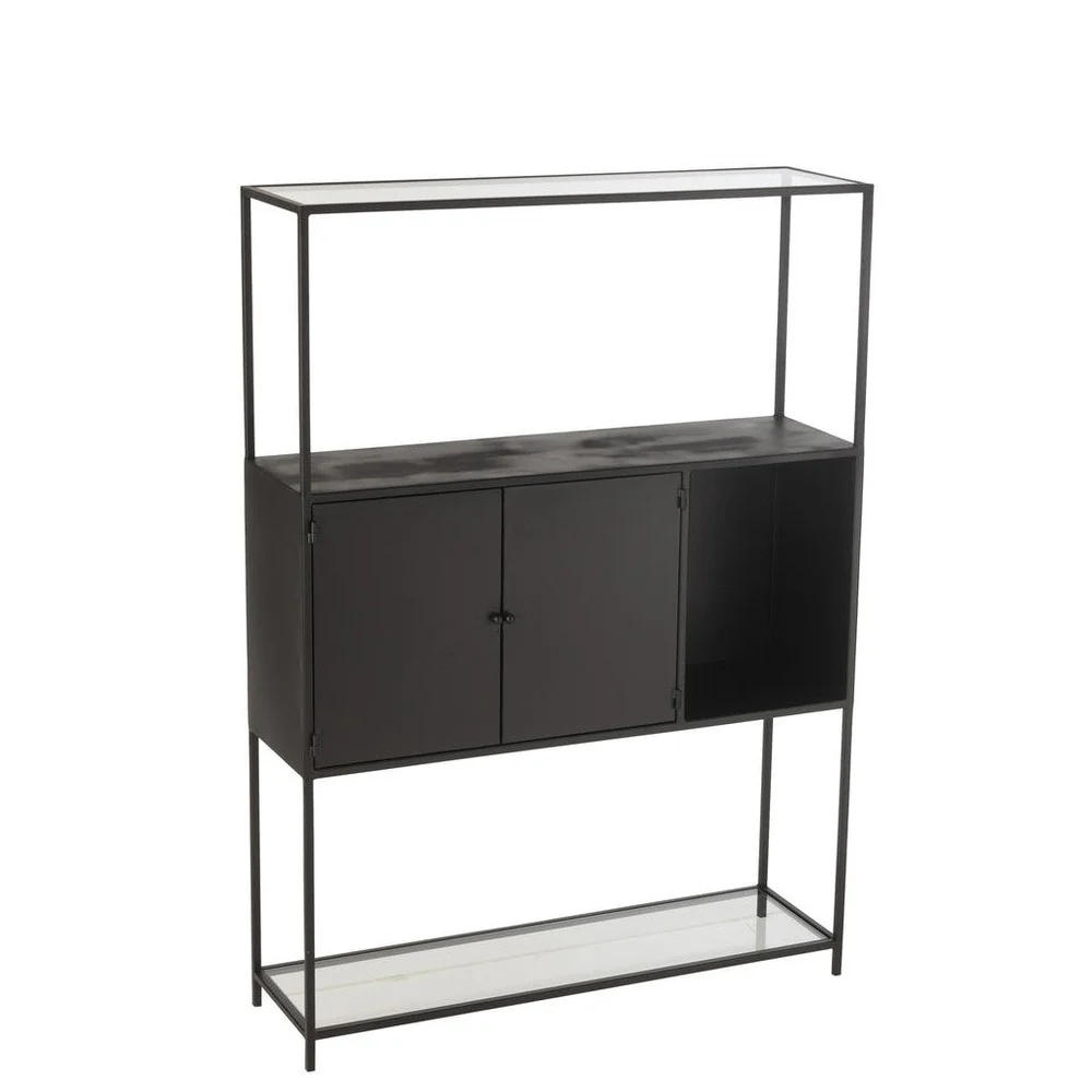 Wandplank Zwart Ijzer Rechthoekig 26×90 cm Wandplank Zwart Ijzer Rechthoekig 26×90 cm