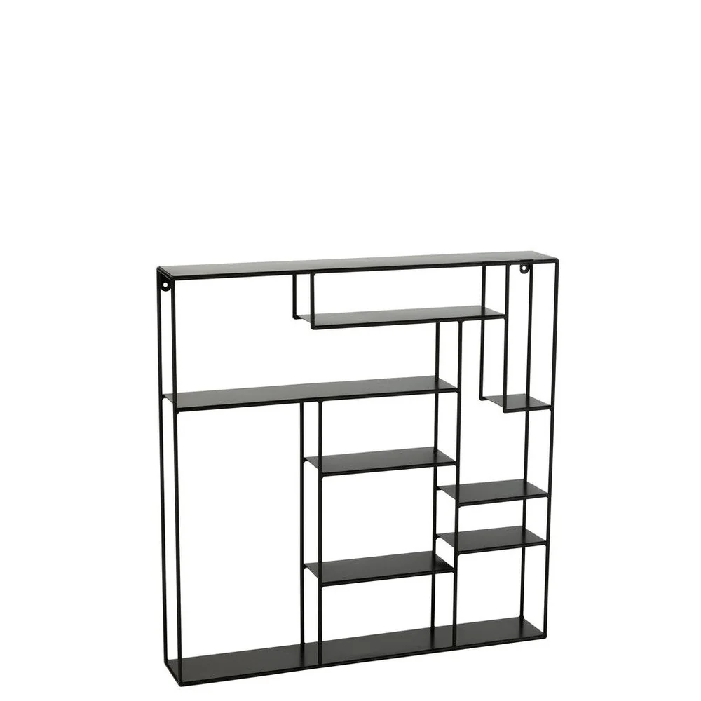 Wandplank Zwart Metaal 12×80 cm Wandplank Zwart Metaal 12×80 cm