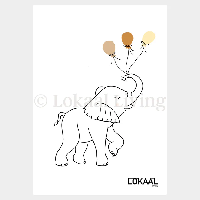 Wenskaart Olifant Wenskaart Olifant