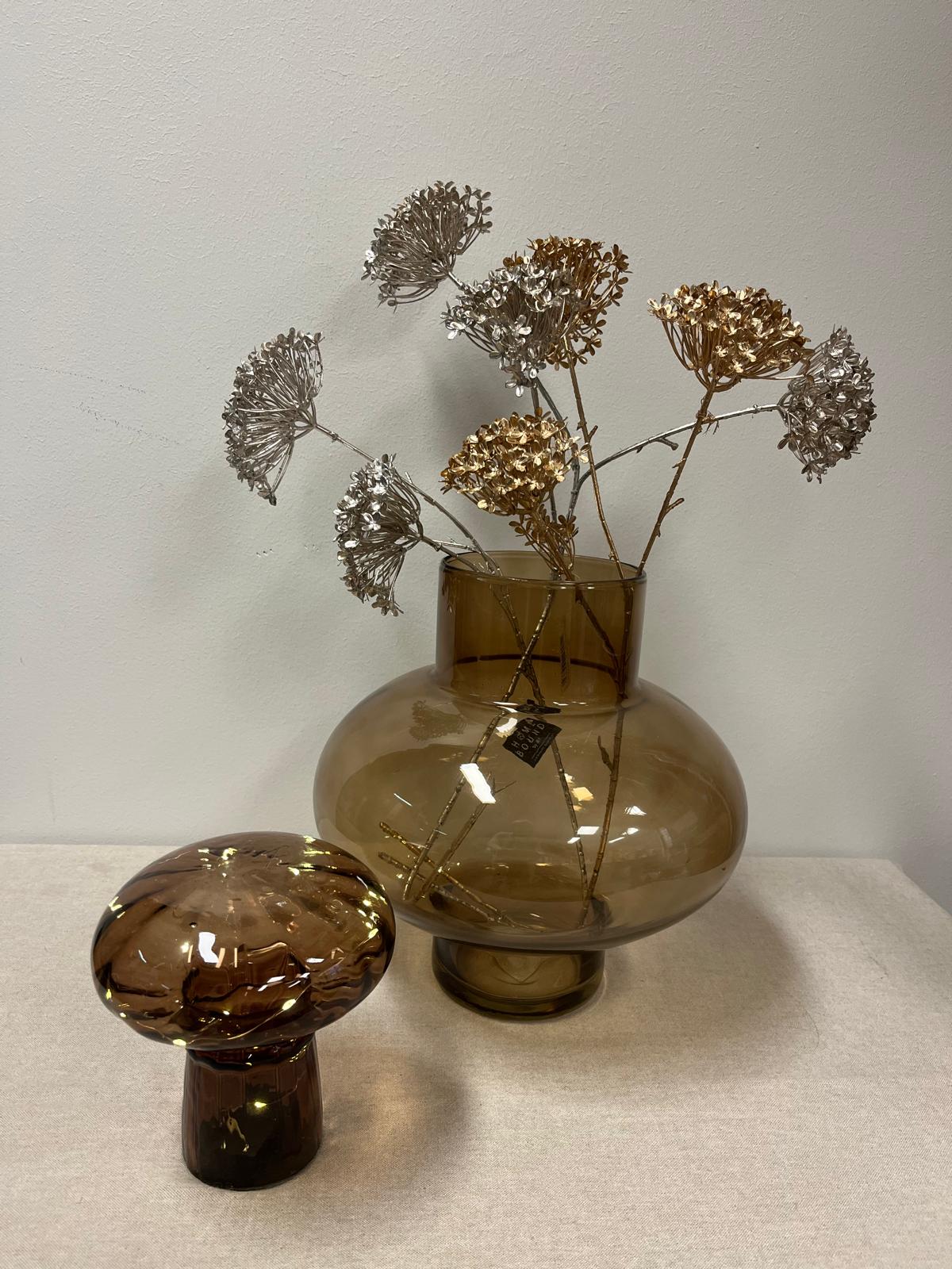 Hortensia champagne/goud (kunstbloem) Hortensia champagne/goud (kunstbloem)