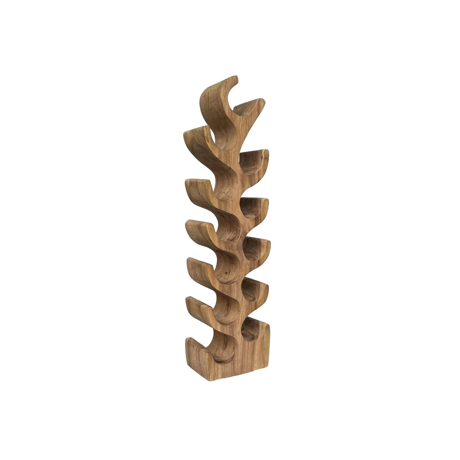 Wijnrek Suar Winerack Suar hout Naturel hout 25×18 cm