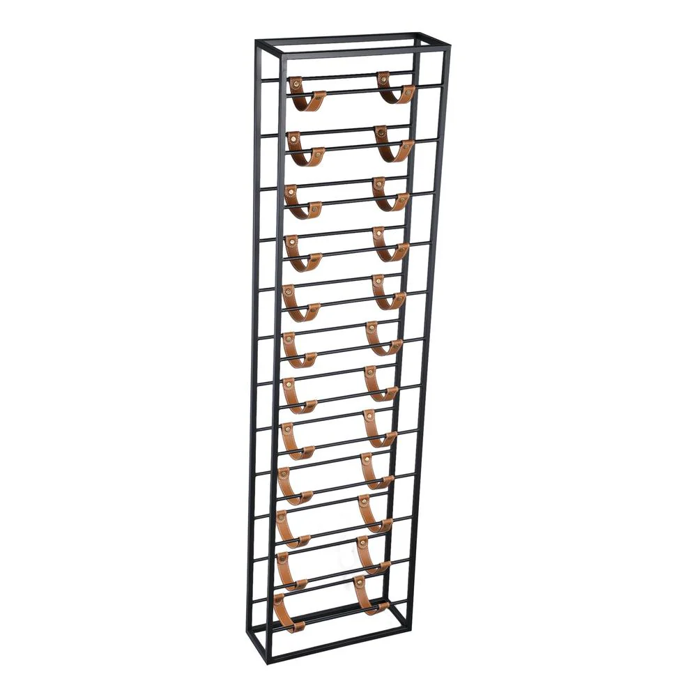 Wijnrek Vakkenkast Zwart 15×40 cm Rechthoekig