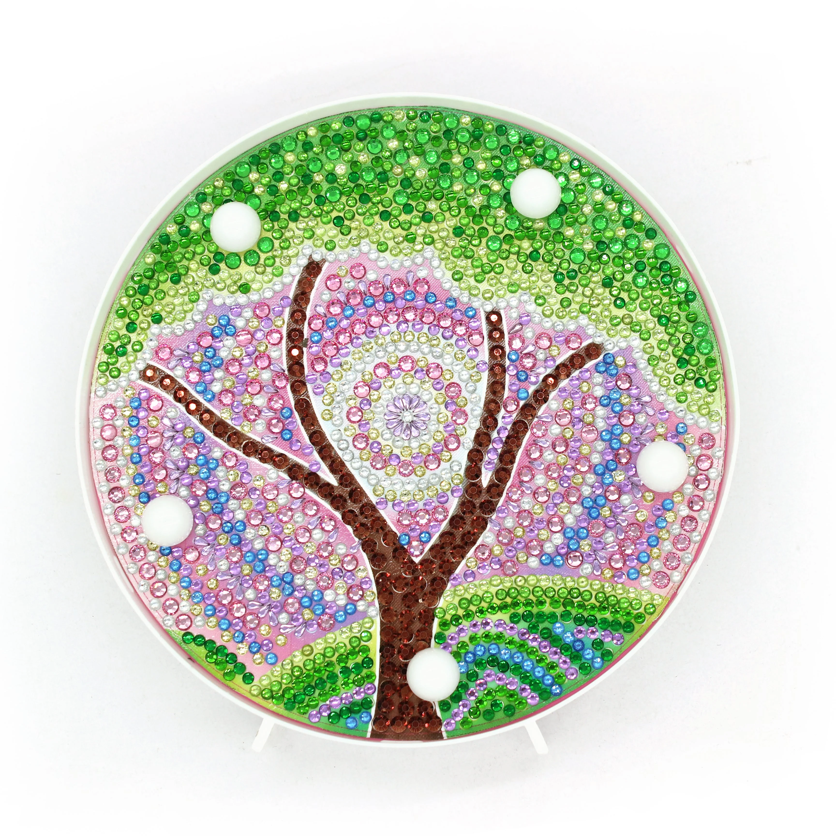 Diamond Painting Ronde Lampje – Boom Diamond Painting Ronde Lampje – Boom