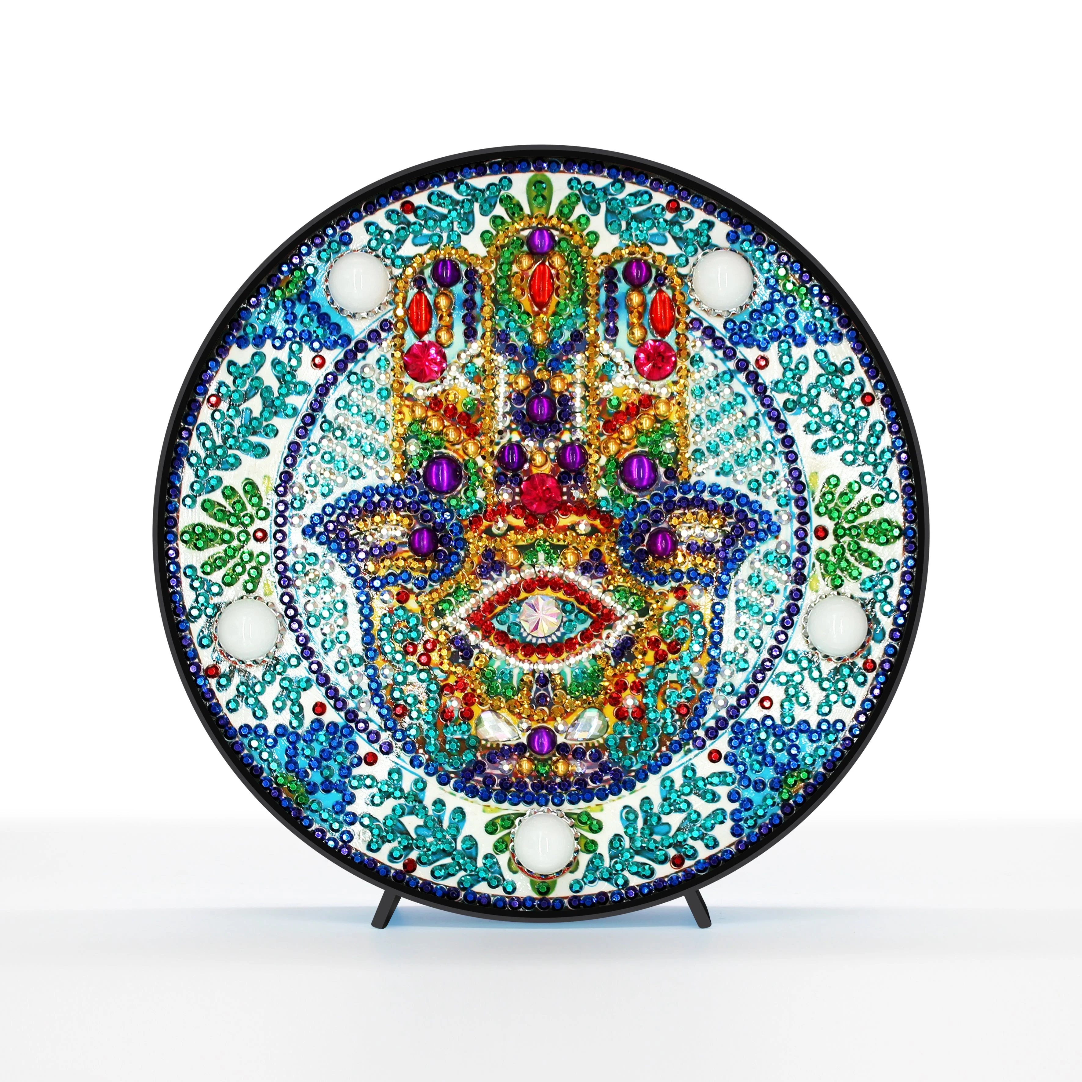 Diamond Painting Ronde Lampje – Hand van Fatima