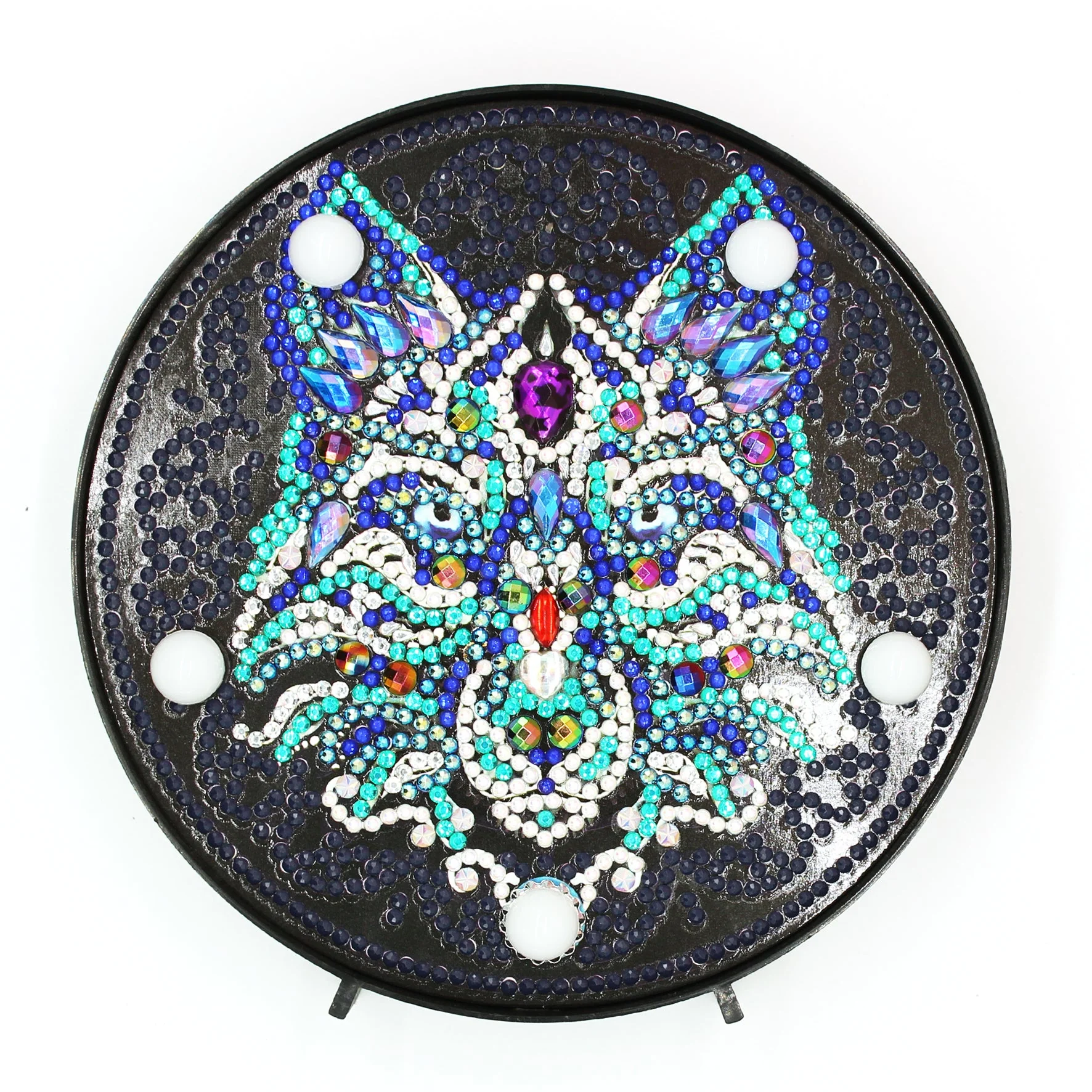 Diamond Painting Ronde Lampje – Grote Wolf