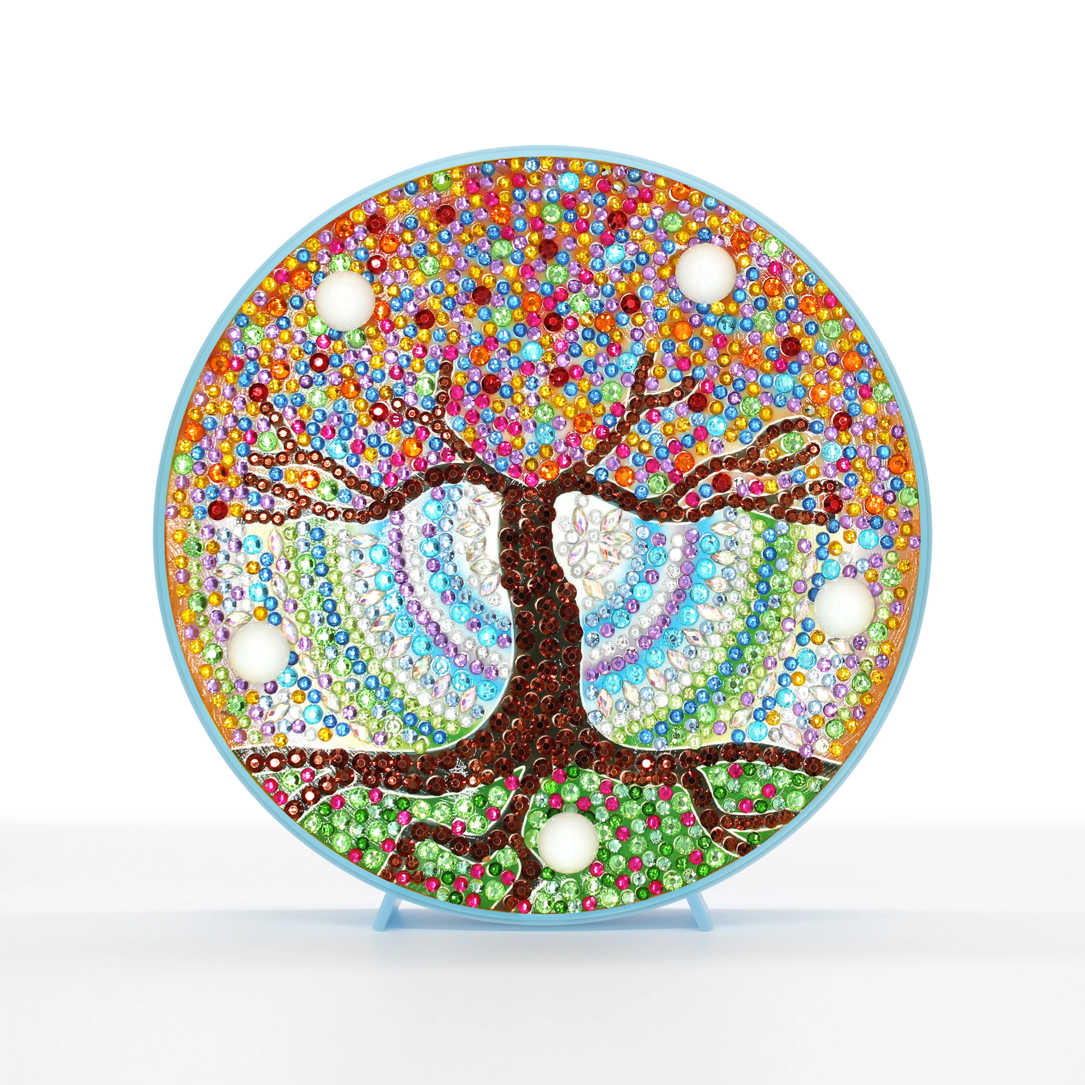 Diamond Painting Ronde Lampje – Levensboom Diamond Painting Ronde Lampje – Levensboom