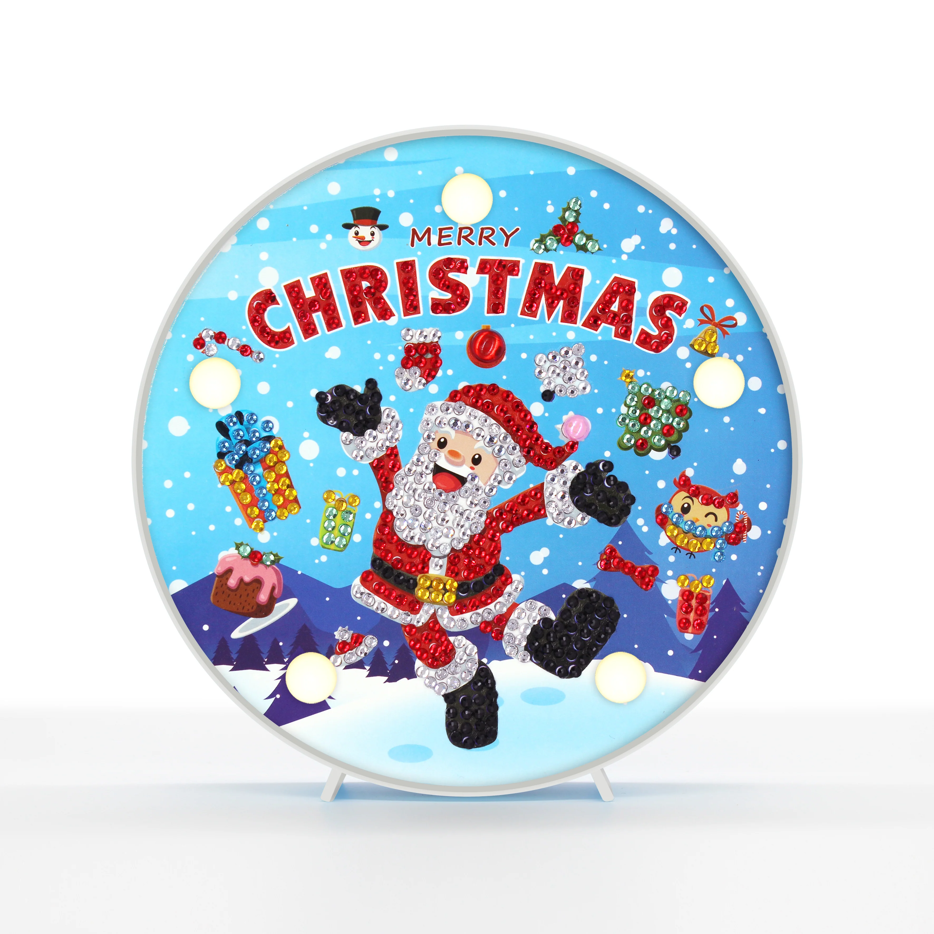 Diamond Painting Ronde Lampje – Merry Christmas Diamond Painting Ronde Lampje – Merry Christmas