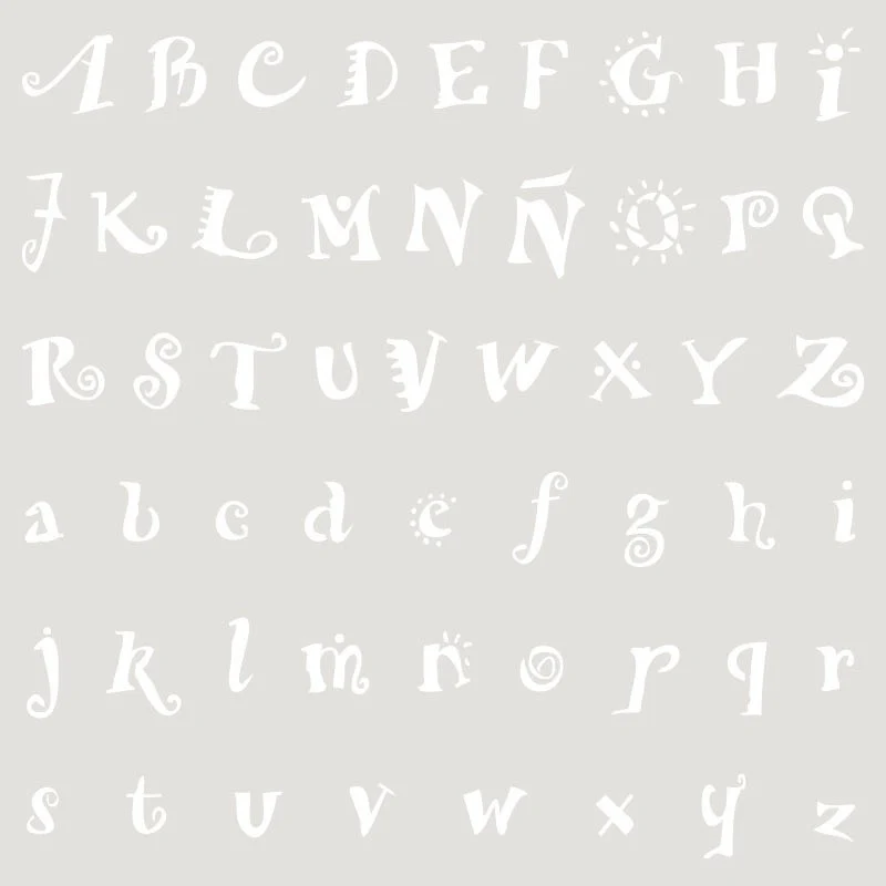 Sjabloon Letters & cijfers 2