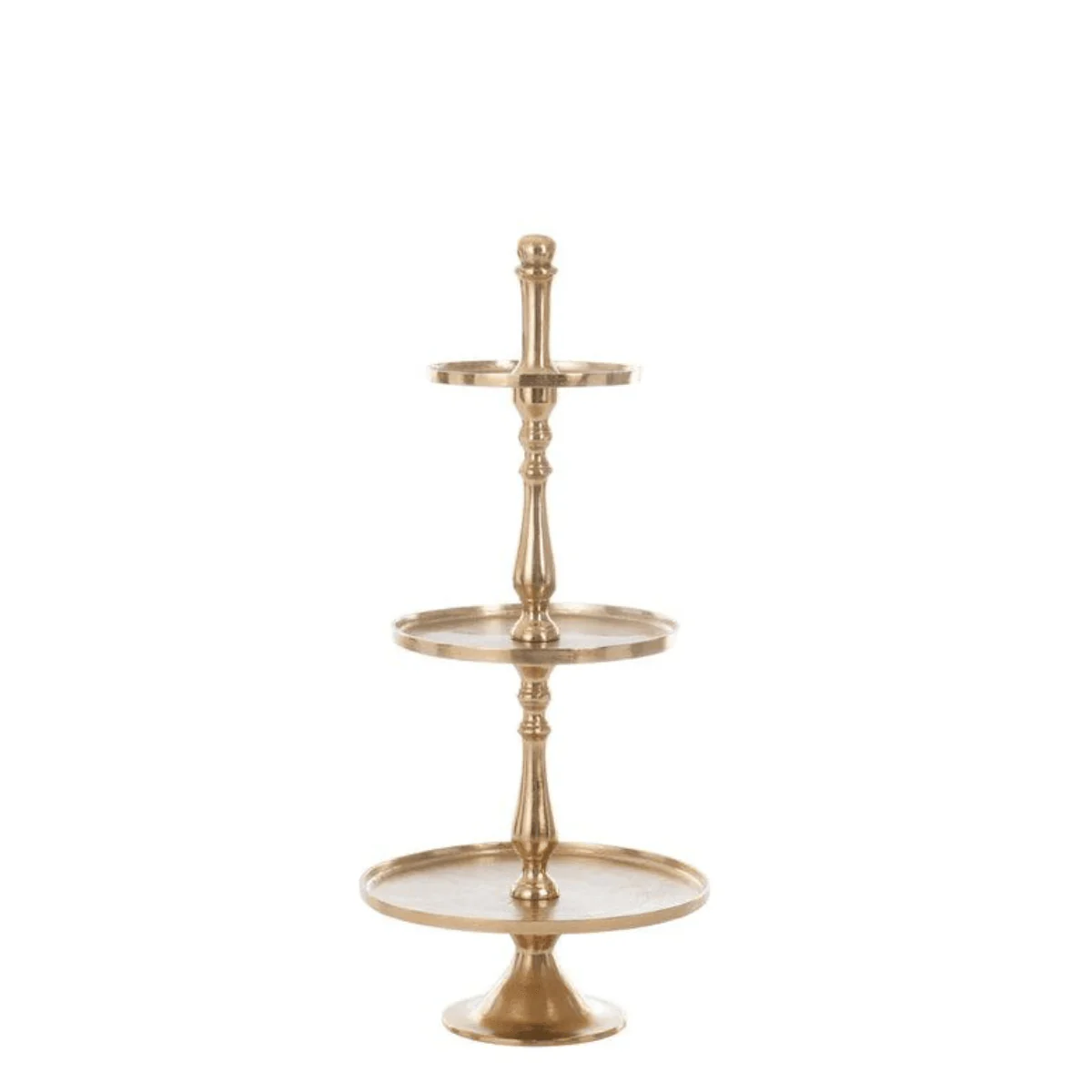 Etagère – 3 Niveaus – Rond – Aluminium – Goud – 94cm