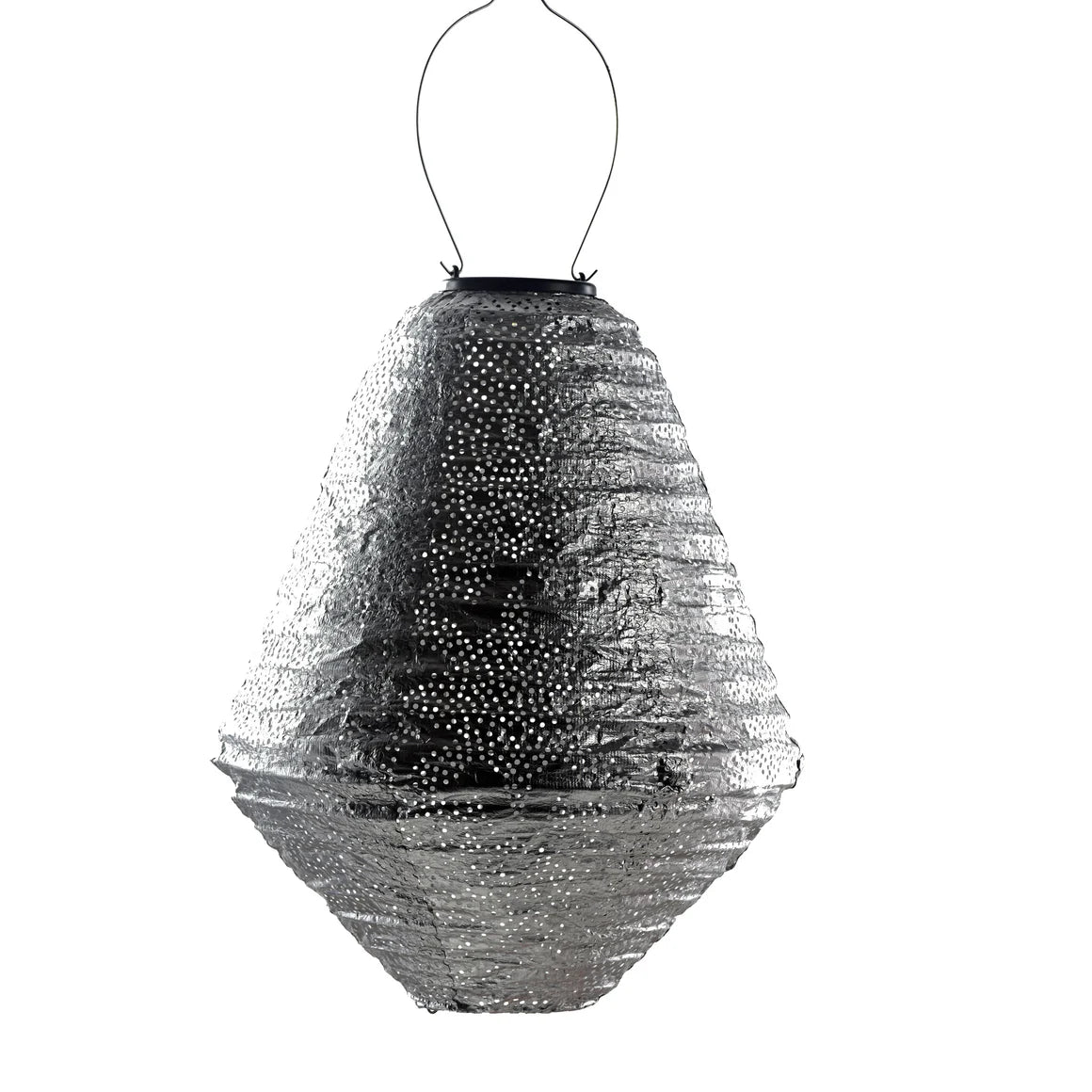 Lumiz Solar Lampion – Can 30cm Marrakesh (Zilver)