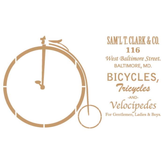 Sjabloon Vintage 05 – Fiets 20cmx30cm