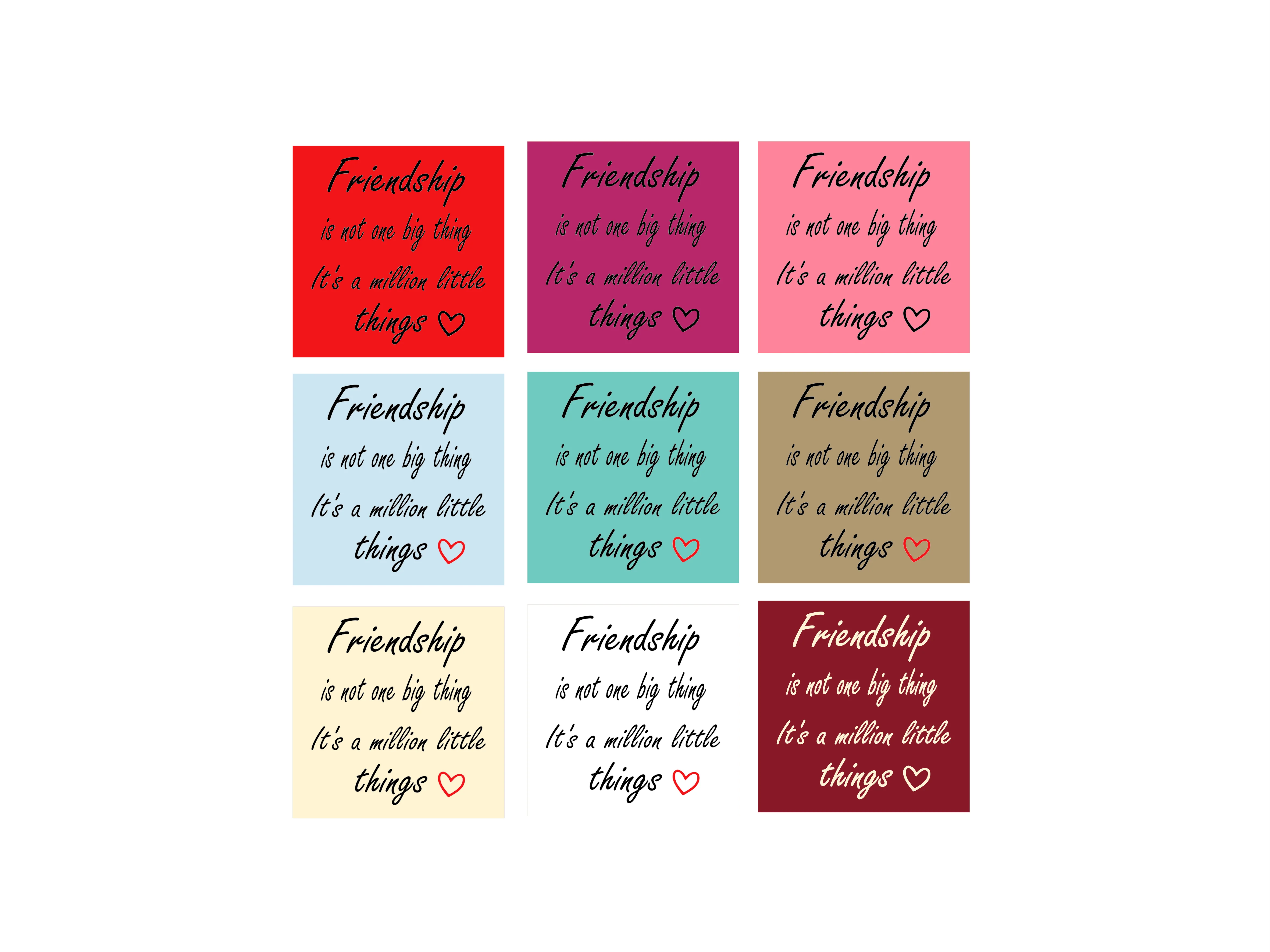 tegeltje – friendship