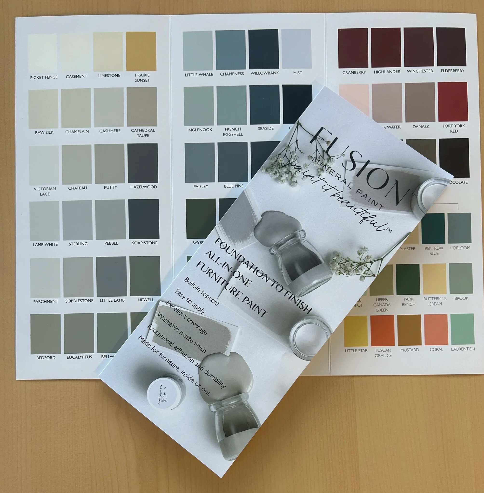 Fusion Mineral Paint Kleurenkaart TRUE TO COLOUR
