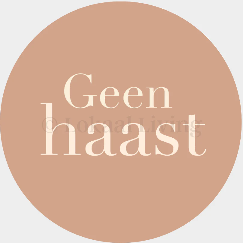 Muurcirkel Geen haast Muurcirkel Geen haast