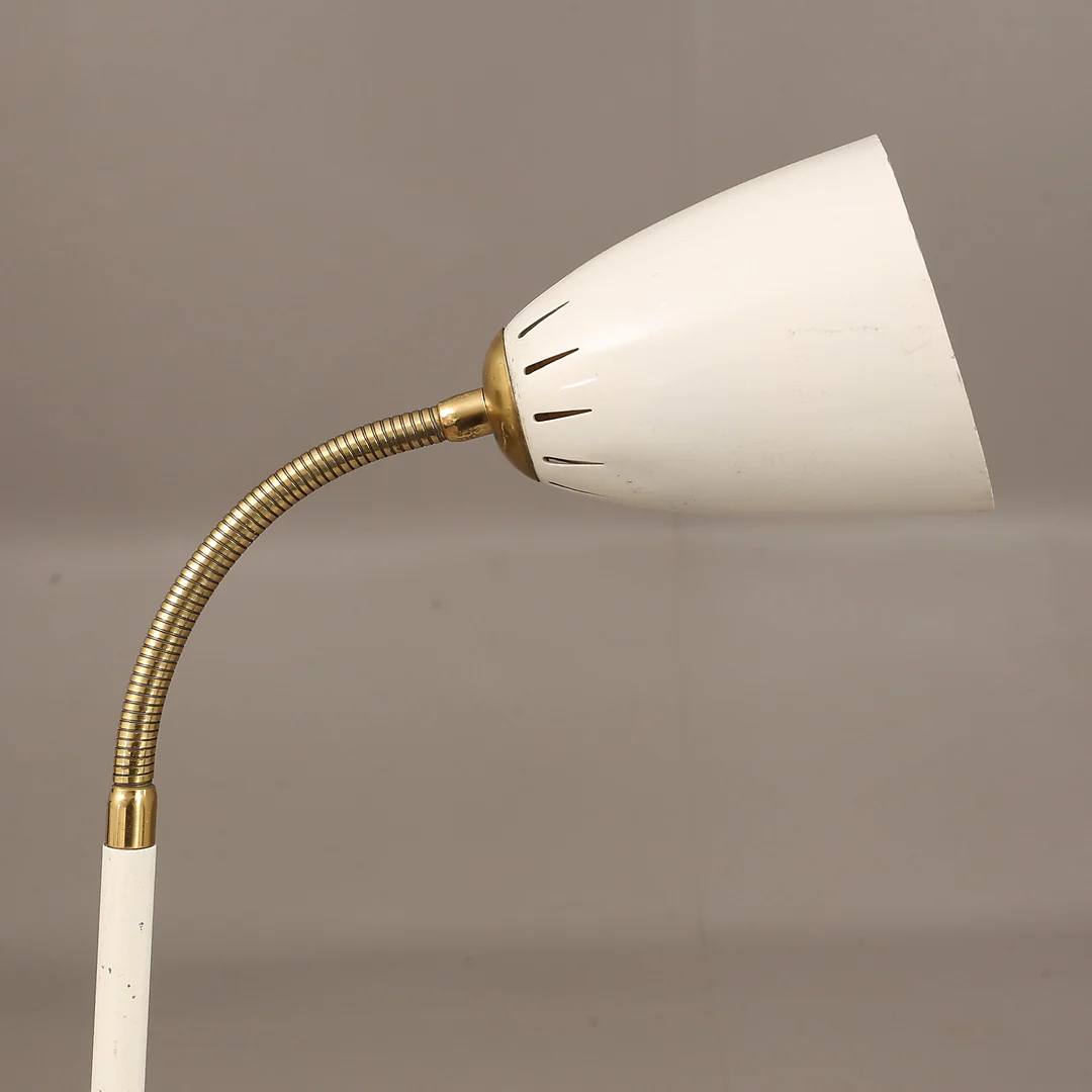 Vintage bureau lamp wit Zweden rond 1960