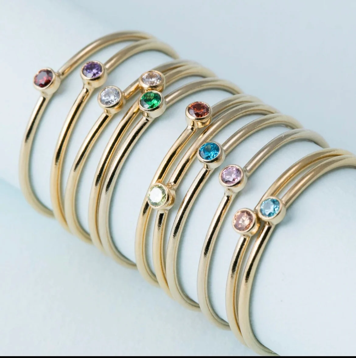 Geboorte steen ring