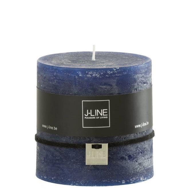 Kaars – Cilinder – Donkerblauw – 10x10cm Kaars – Cilinder – Donkerblauw – 10x10cm