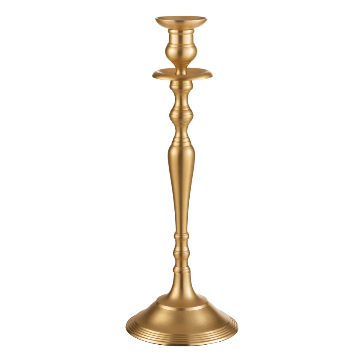 Kandelaar – Klassiek – Aluminium – Mat Goud – M