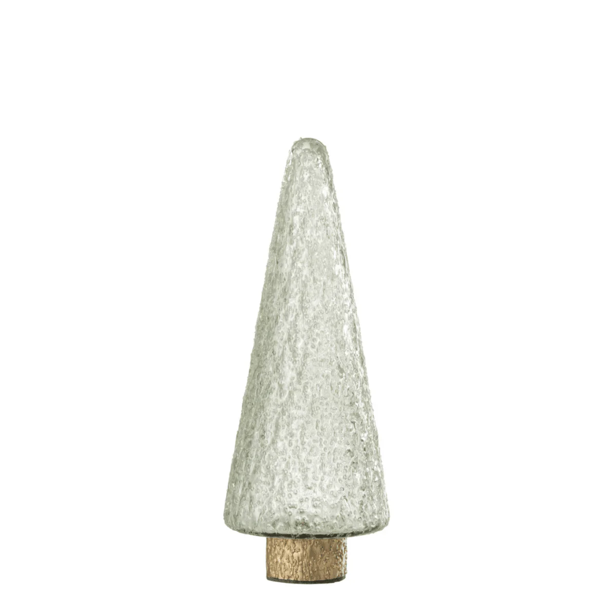 Kerstboom – Op Voet – Glas – Goud/ Transparant – S