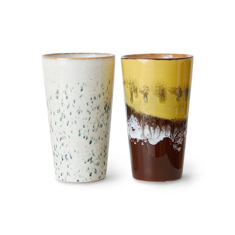 70’S Ceramics: Latte Mokken Brine S/2