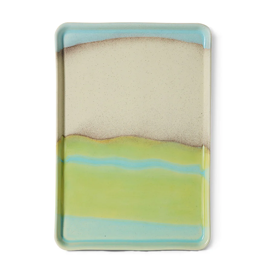 70s ceramics:  Large tray