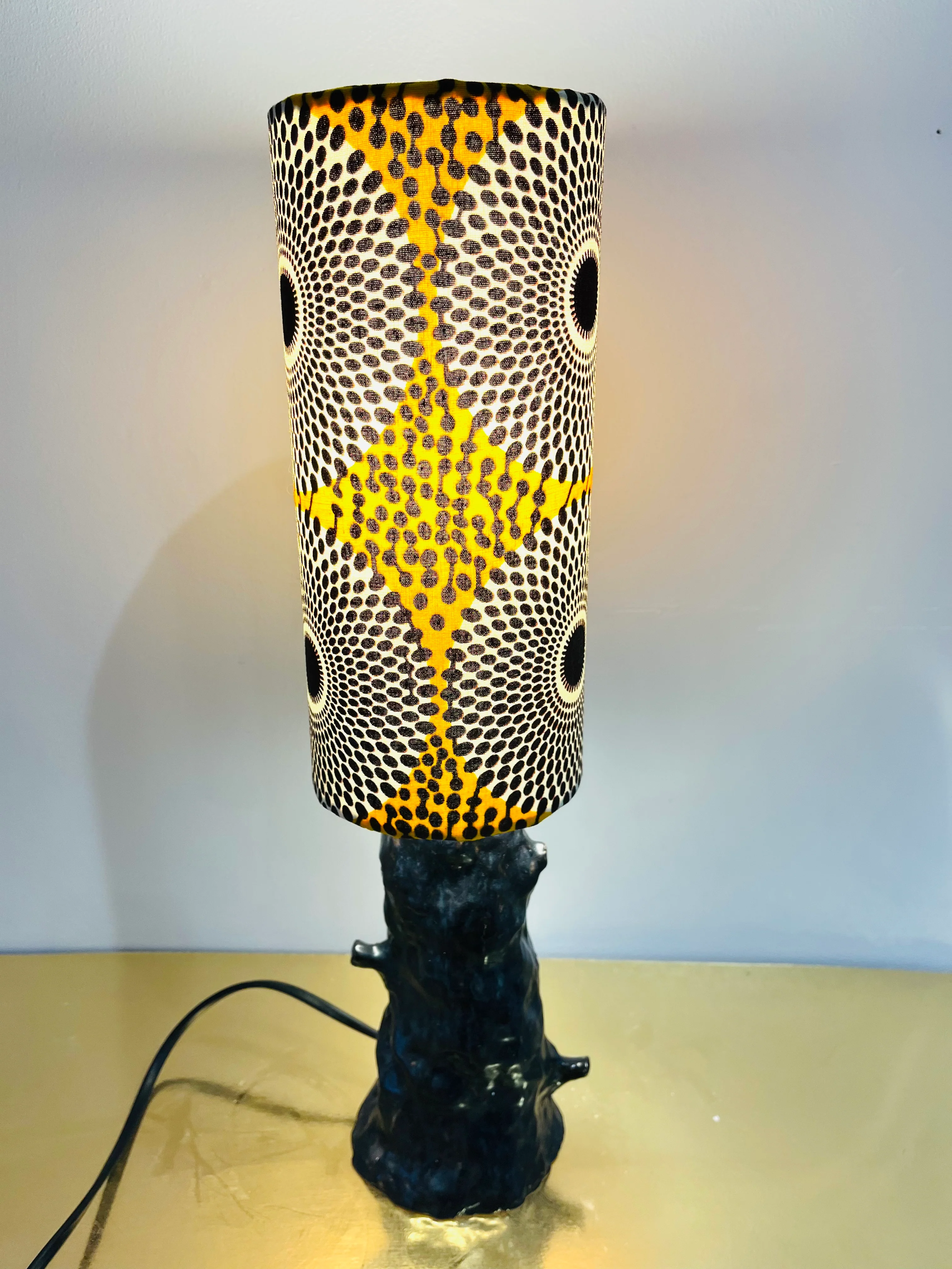 Handgemaakte schemerlamp ( batik1)