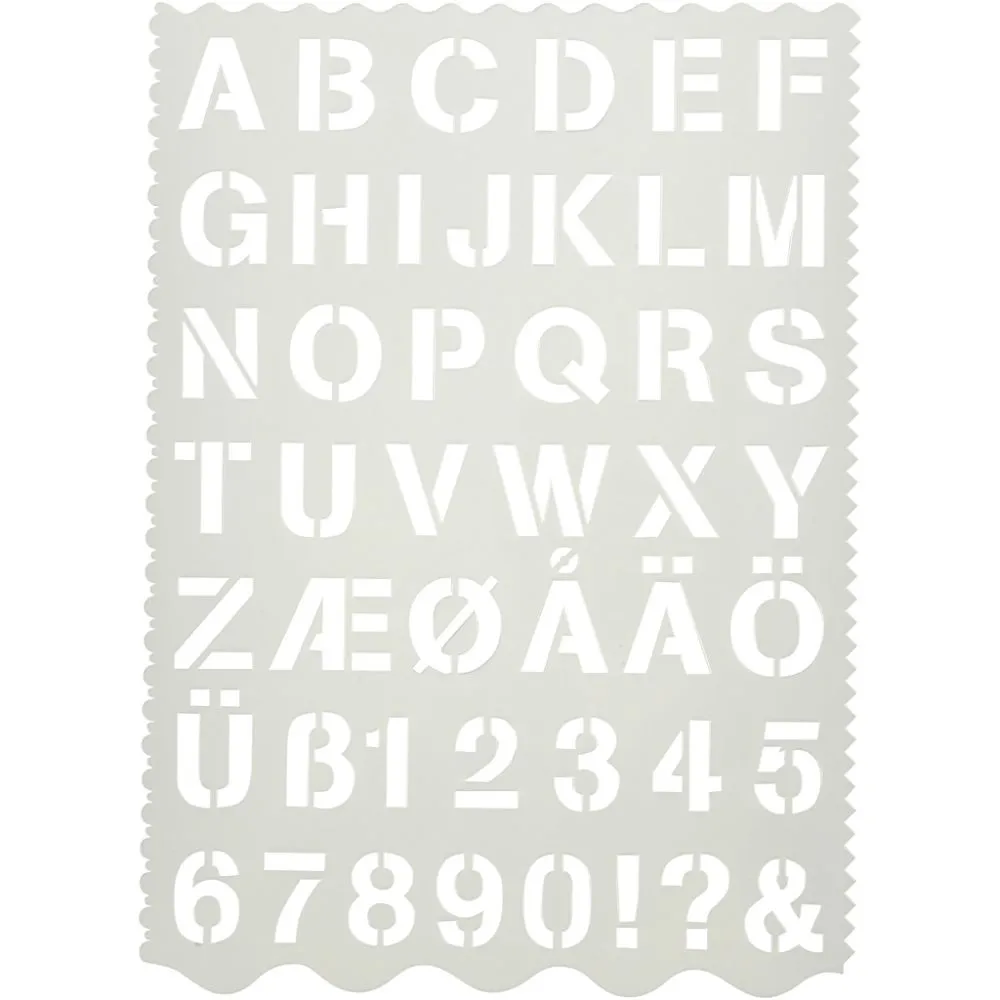 Sjabloon Letters & cijfers 3