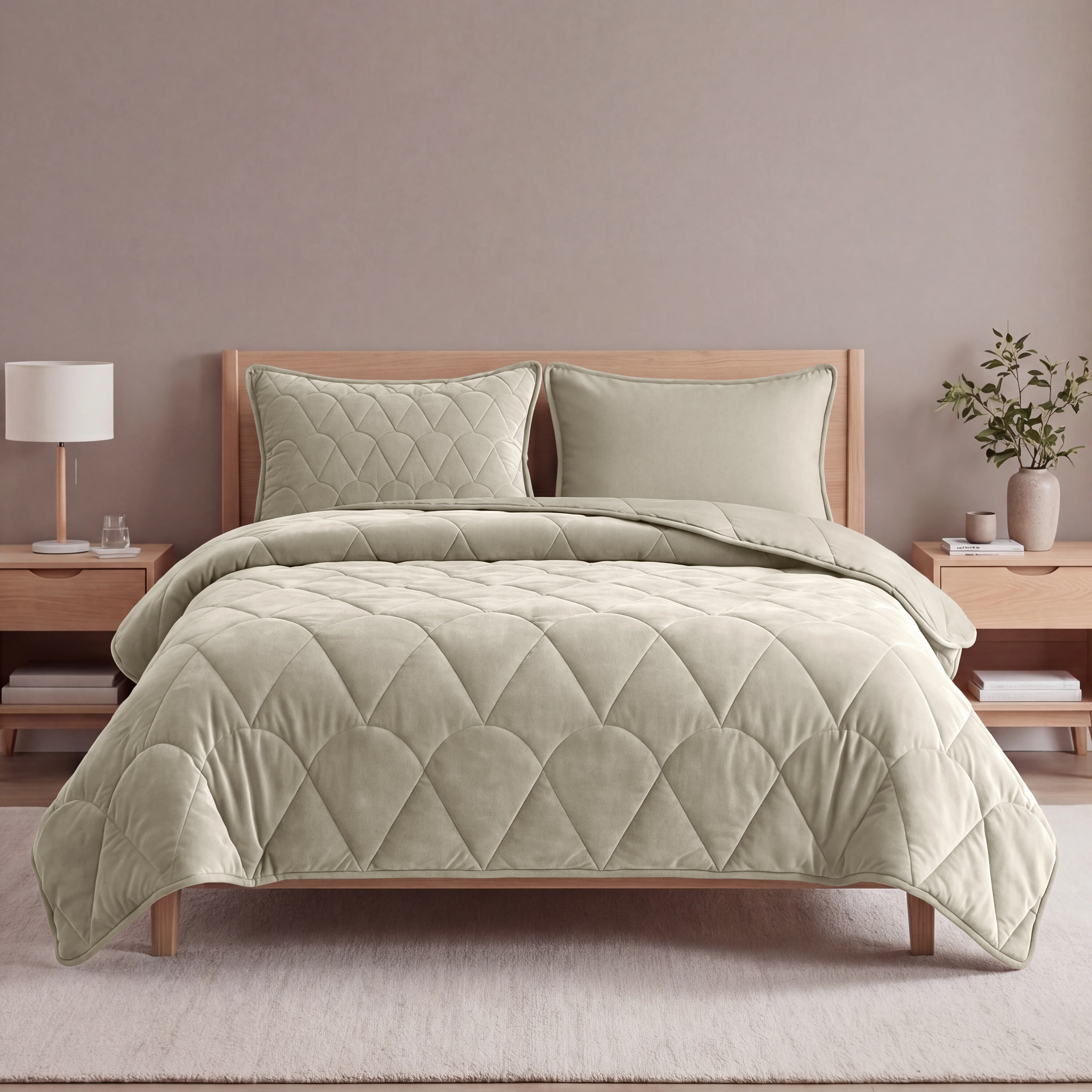Sleeptime Dekbed en Overtrek in 1 – Velvet – Taupe