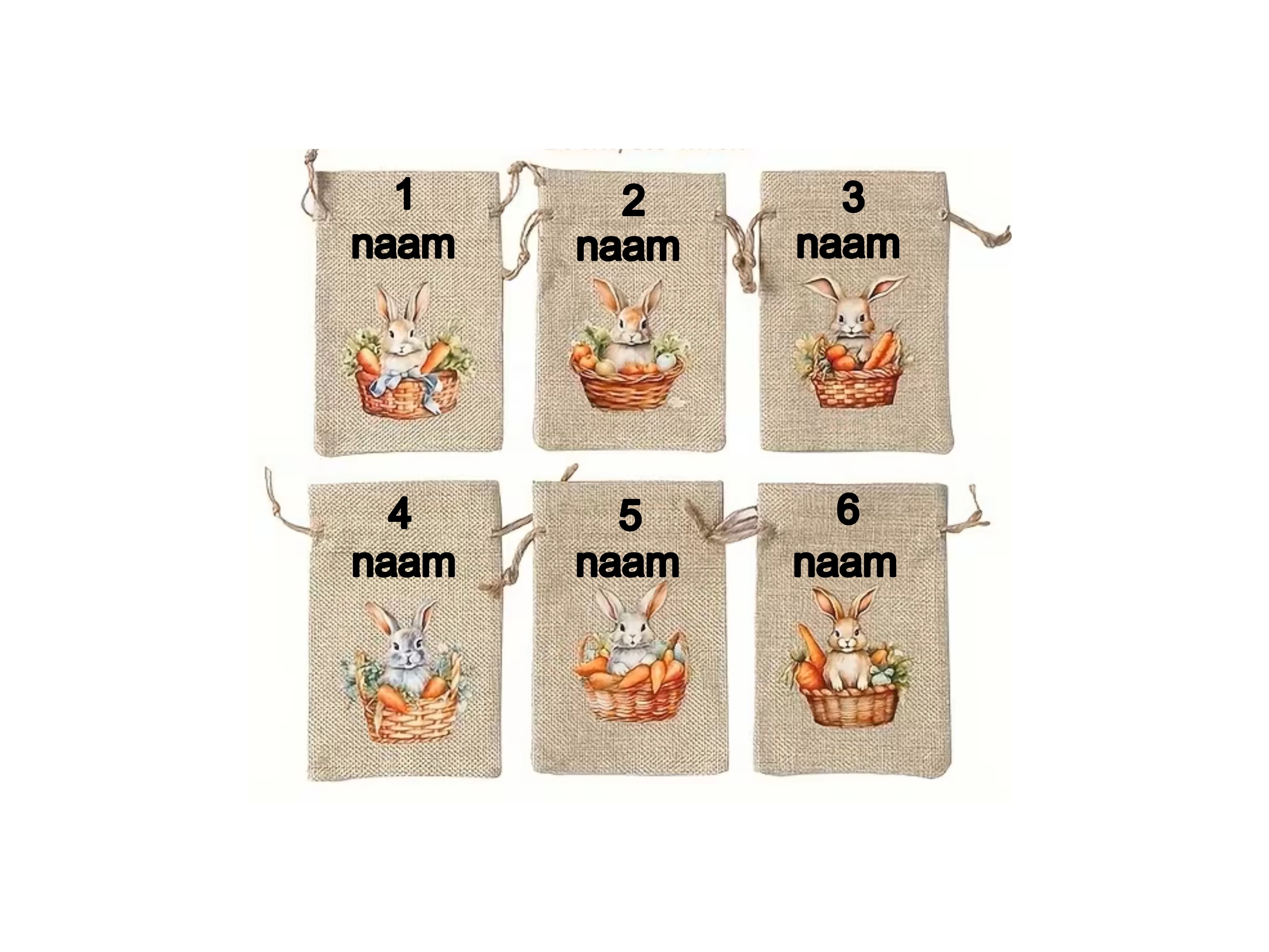 Gepersonaliseerd Paaszakje – Bunny Edition